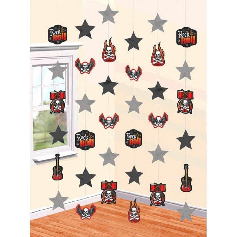 Rock On String Decorations - Fun and Colorful Hanging Rock Decor for Kids Rooms, Parties & Outdoor Events - Perfect for Birthday, Christmas, and Home Decorations