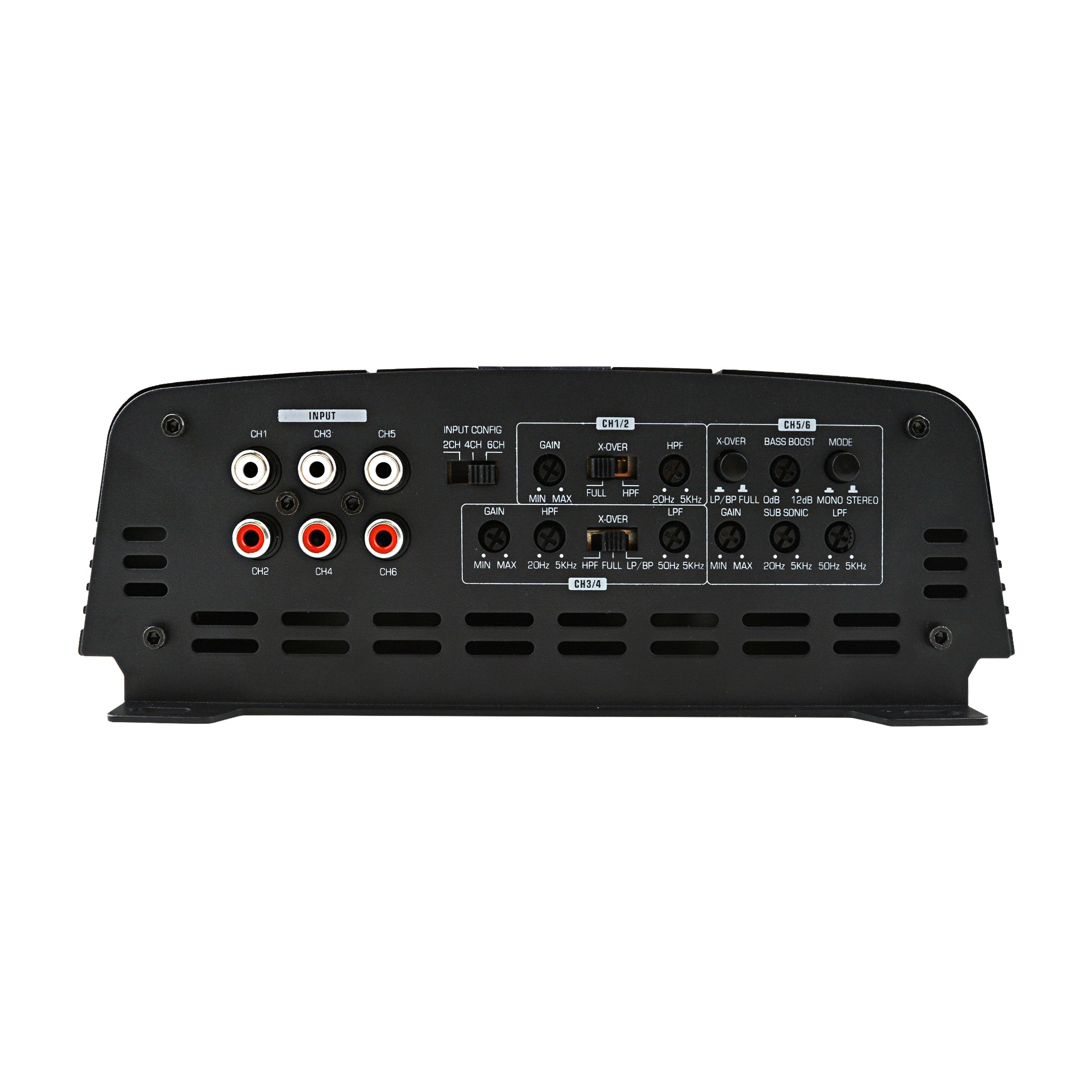 APHD 6160 H2 6-Channel Full Range Class D Car Amplifier - High Power Audio System for Cars, Trucks, SUVs & Marine Boats - Perfect for Upgrading Your Vehicle Sound System
