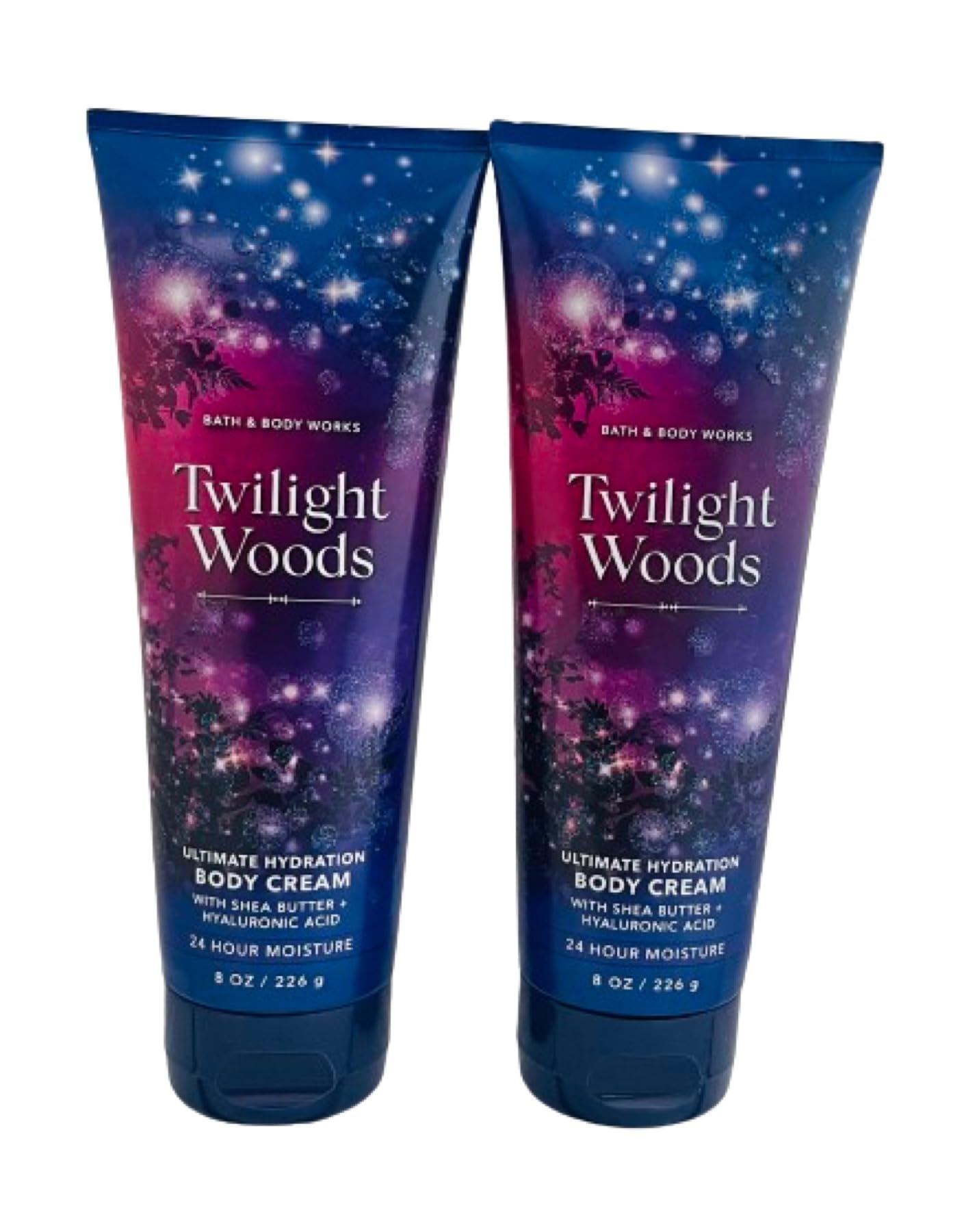 Bath and Body Works Twilight Woods Ultra Shea Body Cream 2-Pack (8 Oz Each) - Deep Moisturizing Nighttime Lotion for Dry Skin, Relaxing Bedtime Routine & Spa-Like Self Care