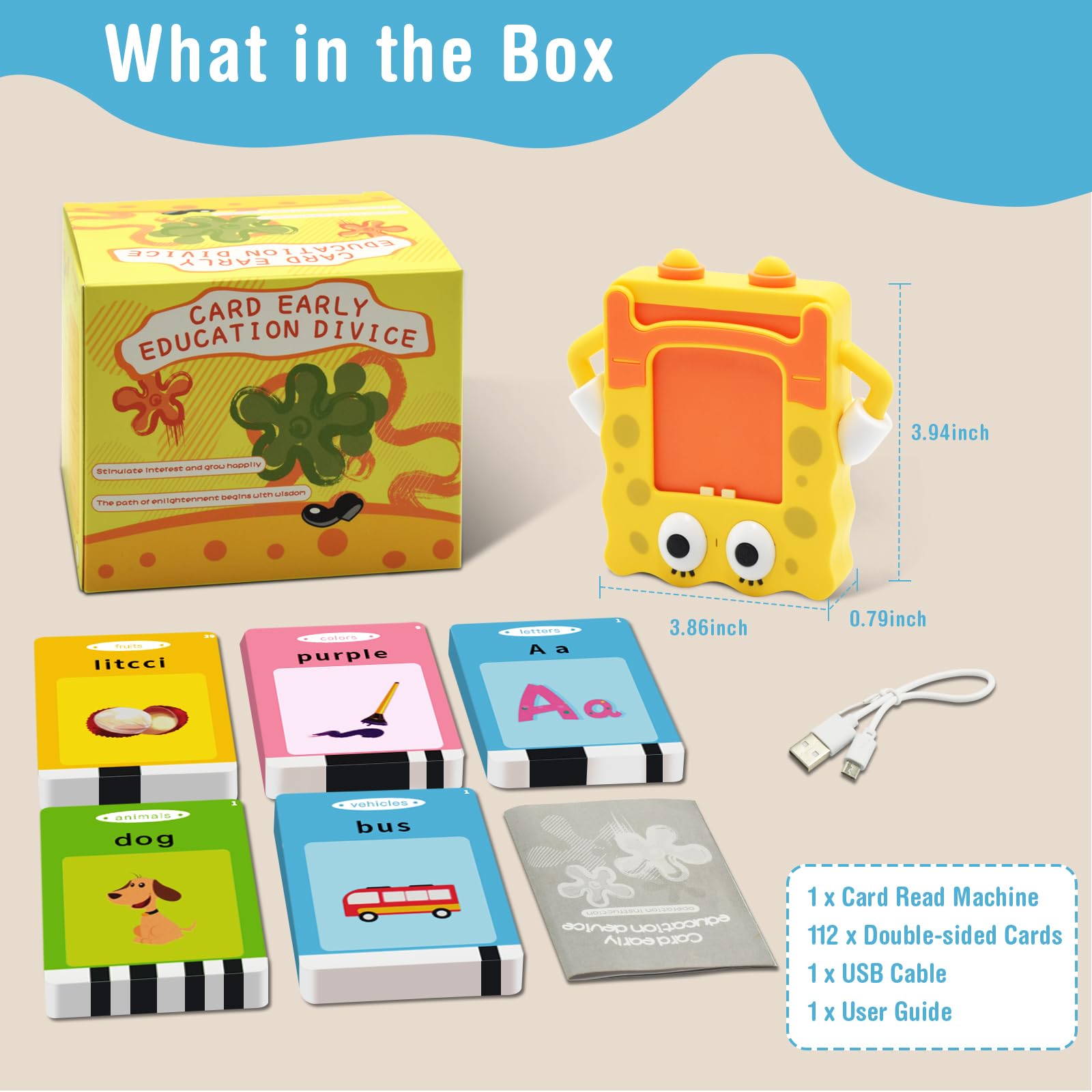 Talking Flash Cards for Toddlers 1-6 Years Old - 224 Sight Words Speech Therapy & Montessori Learning Toys - Educational Gifts for Kids - Autism Sensory Toys for Children | Perfect for Early Childhood Development, Homeschooling & Special Needs Education