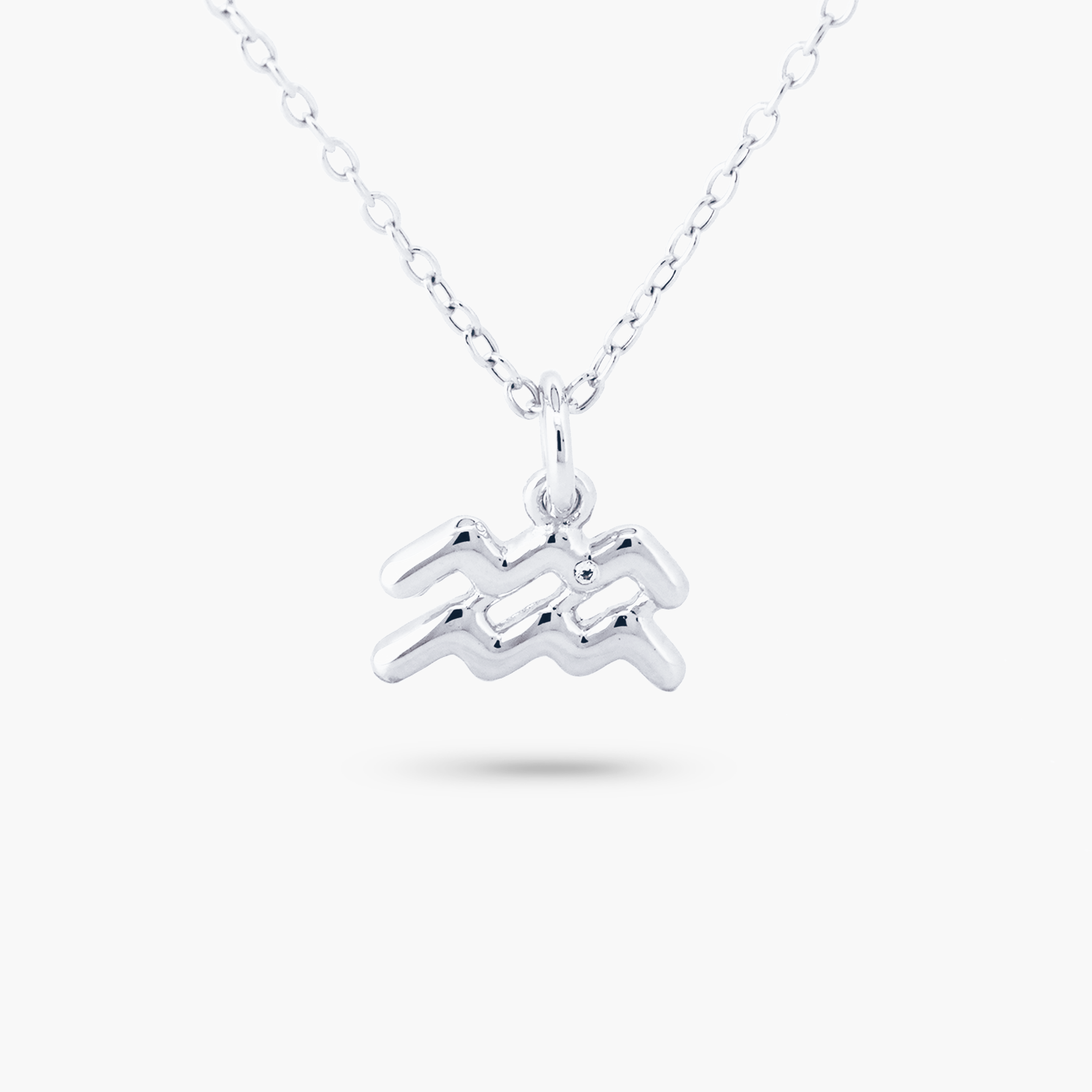 Amare Wear Zodiac Necklace - Aquarius Horoscope Pendant for Women, Perfect Gift for Birthday, Anniversary & Everyday Wear