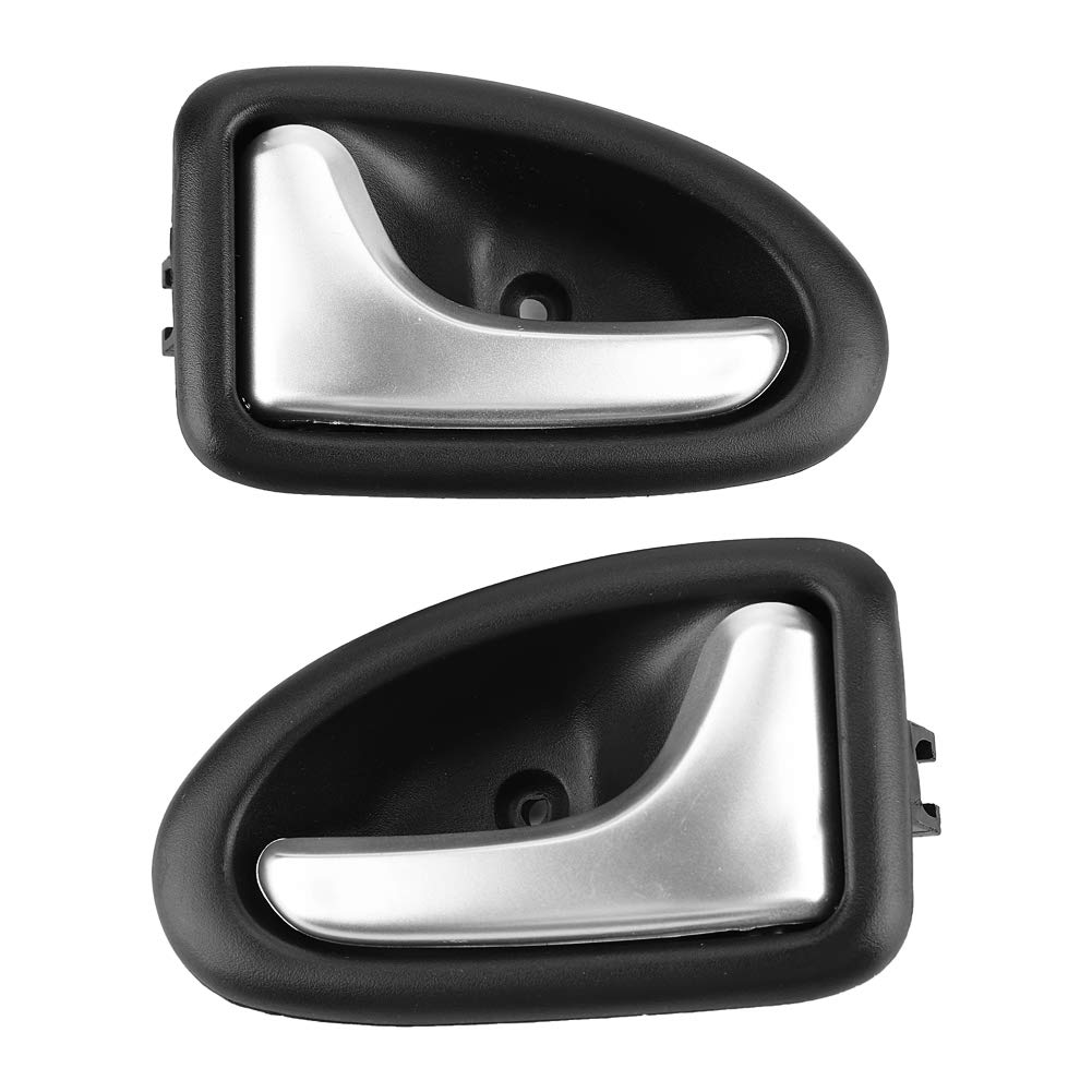 Renault Trafic & Vivaro Sliding Door Window Handle Replacement - Inner Door Handle 8200915599 & Trim Bowl Cover - Compatible with Renault Trafic 20010, Vivaro, Clio, Scenic (1 Pair) - Perfect for Car Interior Door Repair & Maintenance