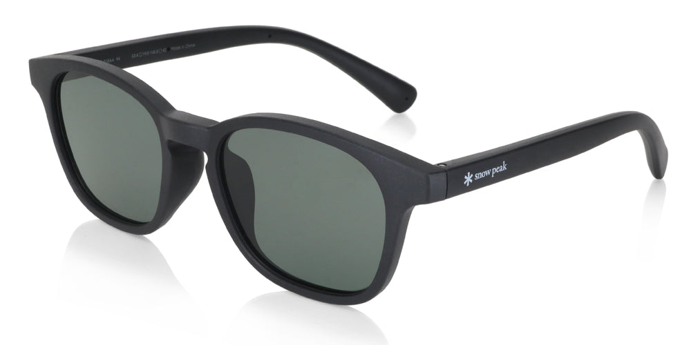 JINS x Snow Peak Rubber Sunglasses 018 - Lightweight Polarized Outdoor Sunglasses for Hiking, Fishing & Beach Activities