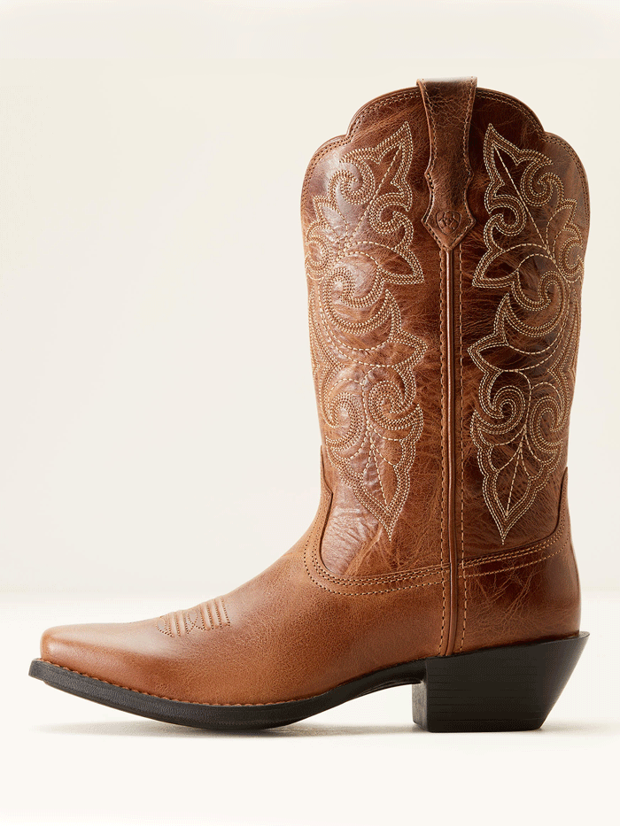 Ariat Women's Round Up Square Toe Western Boots - Russet Copper - Comfortable Cowgirl Boots for Riding, Dancing & Country Fashion