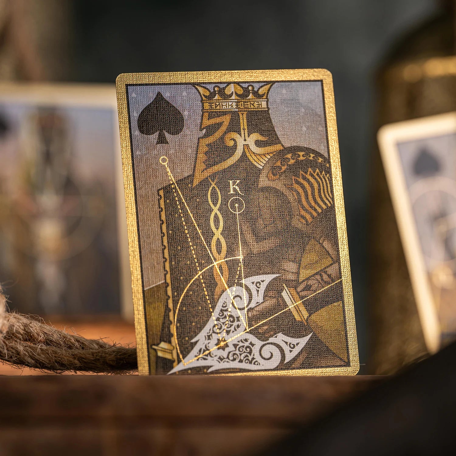 House of the Rising Spade Gilded Cartomancer Luxury Playing Cards - Premium Gold Foil Deck for Magic Tricks, Poker & Cardistry - Perfect for Collectors & Card Game Enthusiasts