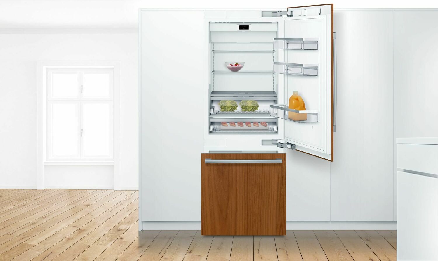Bosch B30IB905SP 30-Inch Built-In Bottom Freezer Refrigerator - Energy Star Rated, Stainless Steel, Smart Home Compatible - Perfect for Modern Kitchens and Open Concept Living Spaces
