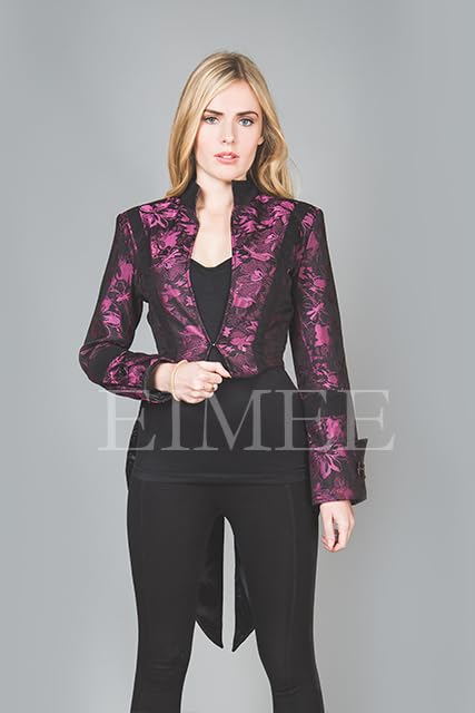 Victorian Steampunk Tailcoat Dress for Women - Handmade Pink Vivian Costume | Gothic Fashion, Cosplay, Halloween & Themed Party Outfit