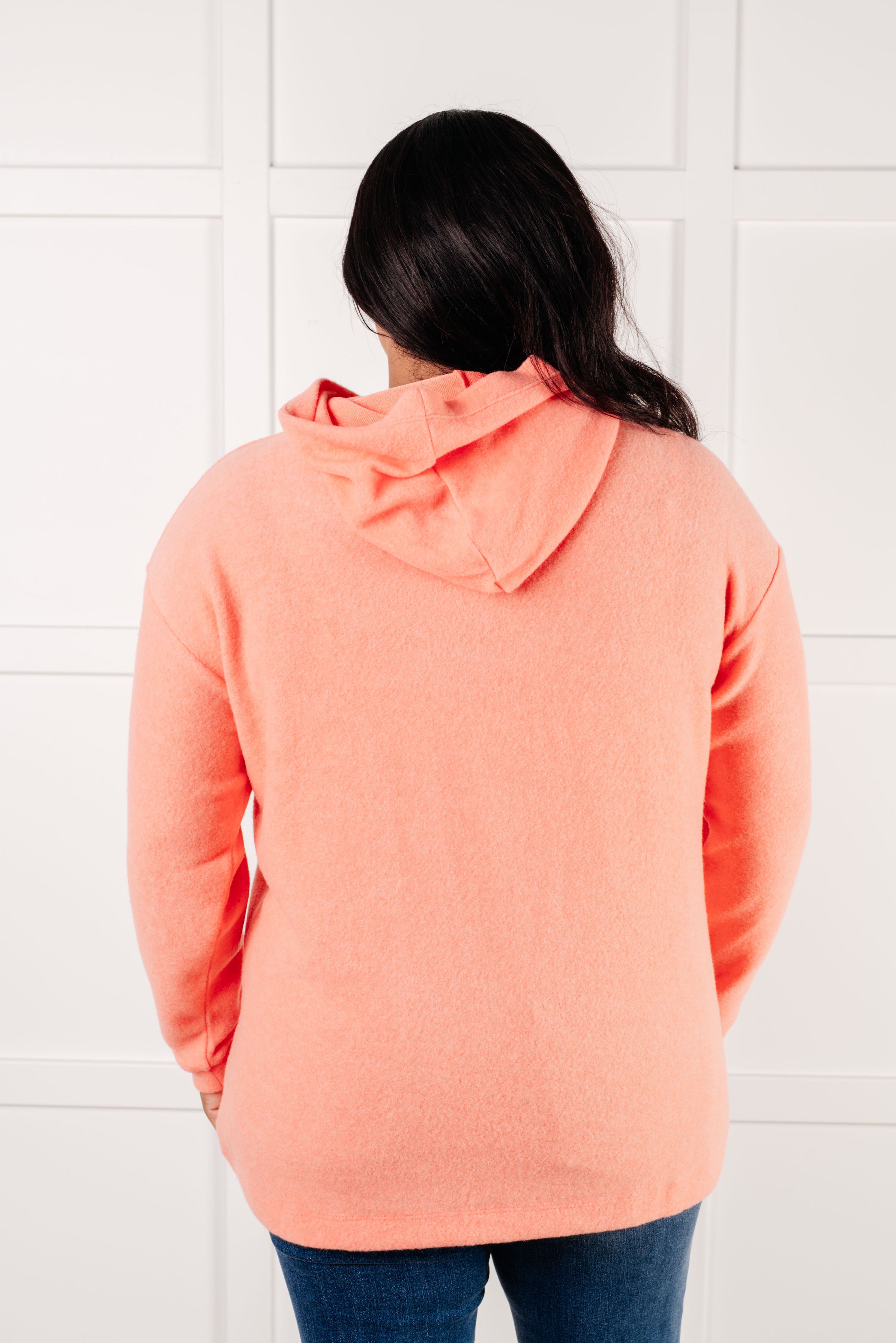 Best Coral Hooded Pullover for Women - Soft & Comfortable Fleece Sweatshirt | Perfect for Casual Wear, Gym, and Outdoor Activities