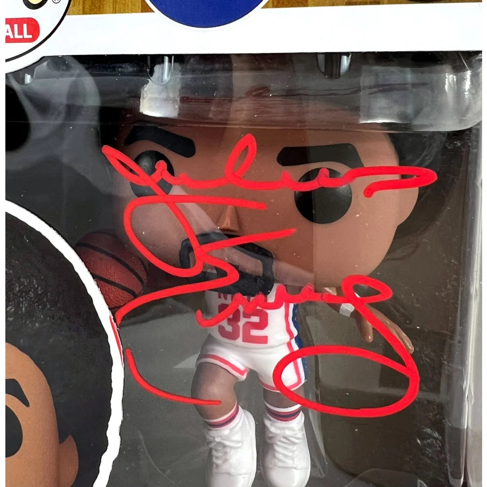 Julius Erving Signed Funko Pop #107 with JSA COA - Dr.J Autographed Philadelphia 76ers NBA Collectible - Perfect for Sports Memorabilia Display & Fan Collections