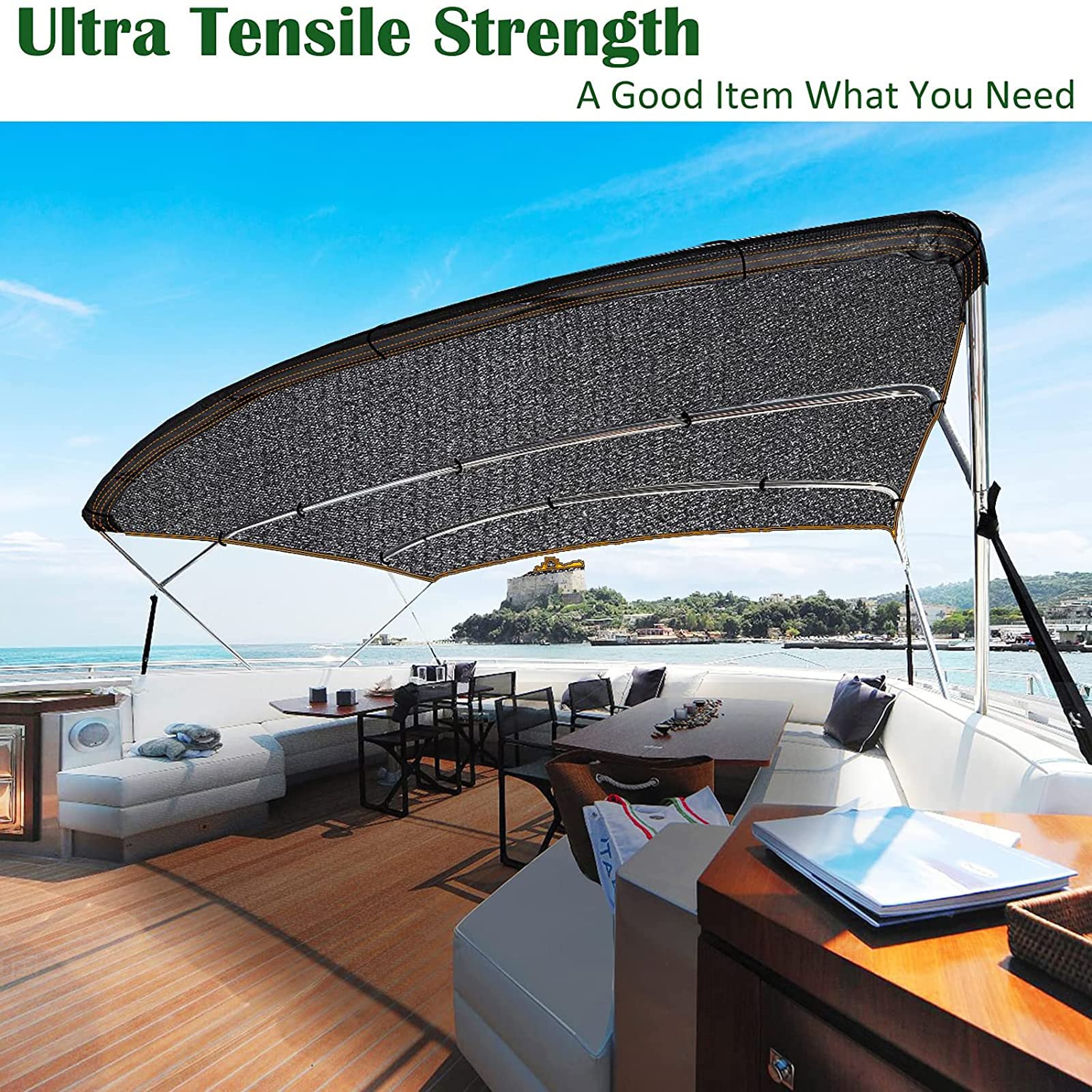 16x23 ft 70% Sunblock Shade Cloth - UV Resistant Garden Mesh Tarp for Plant Cover, Greenhouse, Barn & Kennel Protection - Ideal for Flowers, Vegetables & Outdoor Plants - Perfect for Patio, Backyard and Gardening Use