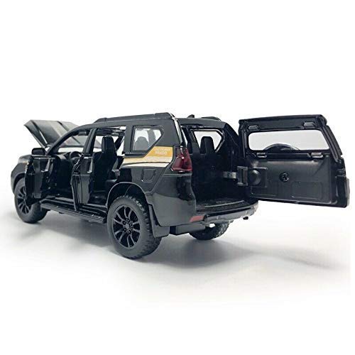SK TOY ZONE 1:24 Scale Diecast Metal Prado Style Toy Car - Alloy Pull Back Vehicle Model with 6 Openable Doors - Collectible Die-Cast Car for Kids & Adults - Perfect Gift for Birthday, Christmas & Playtime (Multi-Color)