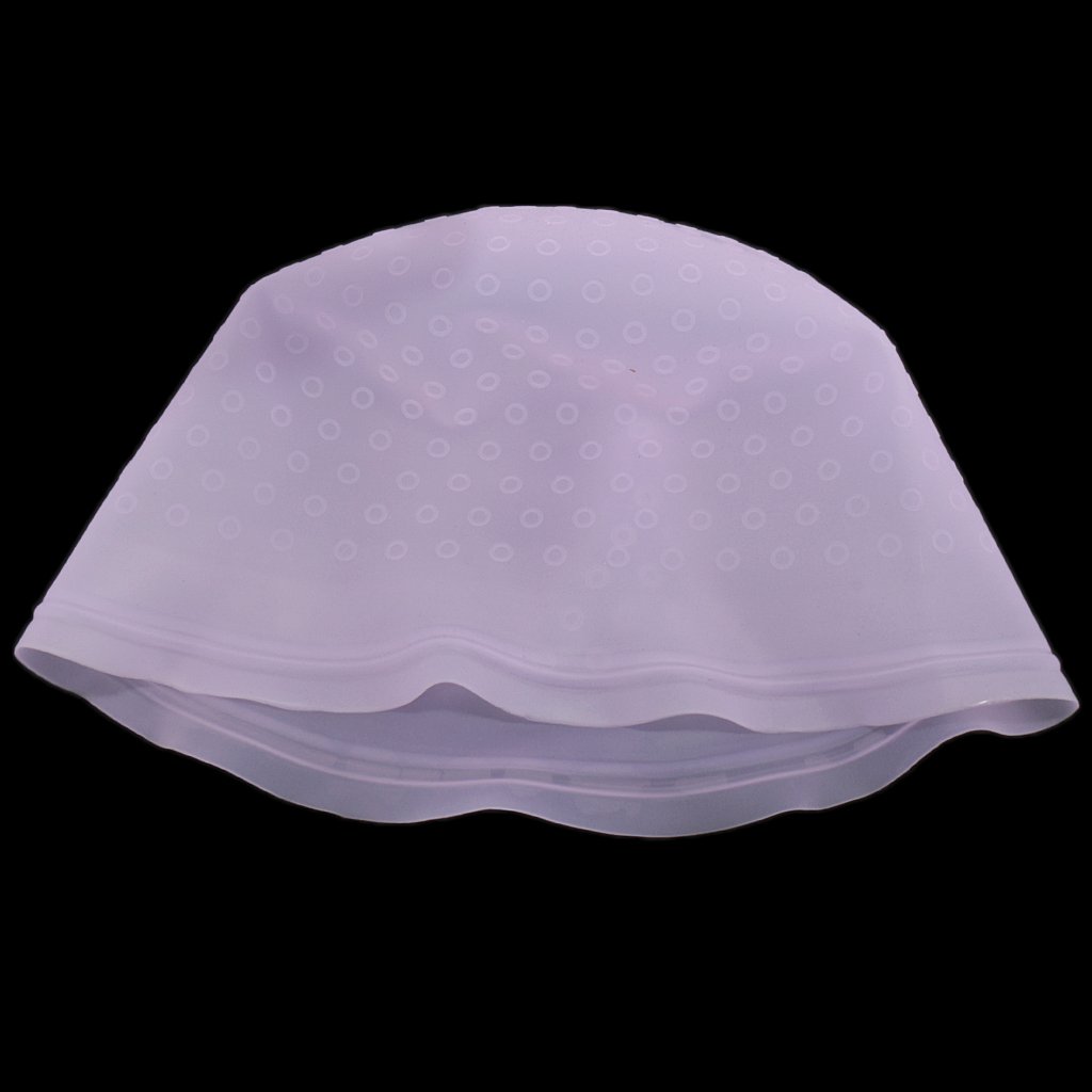 Professional Reusable Silicone Hair Coloring Cap with Metal Hook for Highlights & Balayage - Purple (Perfect for DIY Hair Dyeing, Salon Use & At-Home Hair Treatments)