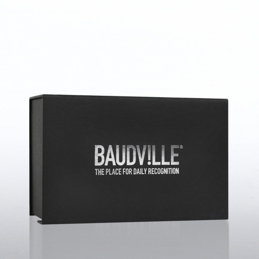 Baudville Engraved Crystal Trophy with Blue Base - Custom Employee Award & Recognition Gift - Personalized Engraving Included in Elegant Gift Box - Perfect for Corporate Awards, Retirement Gifts & Achievement Celebrations