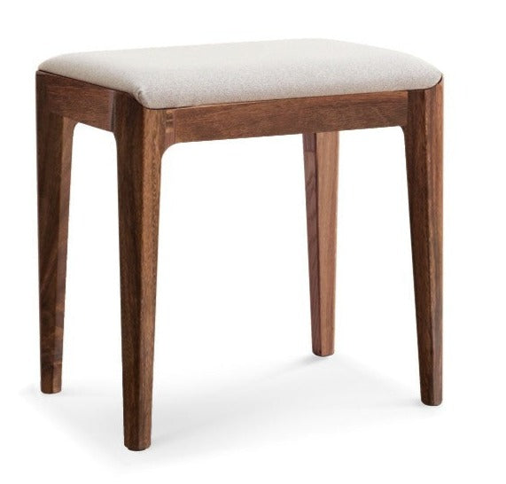 Premium Solid Wood Makeup Stool - Handcrafted Oak, Ash & Black Walnut Vanity Seat | Perfect for Dressing Tables, Bedroom Vanity & Salon Styling Stations