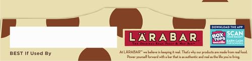 Larabar Chocolate Chip Cookie Dough - Gluten Free Vegan Fruit & Nut Energy Bars, 6 Pack - Healthy Snacks for Hiking, Work & On-the-Go Nutrition
