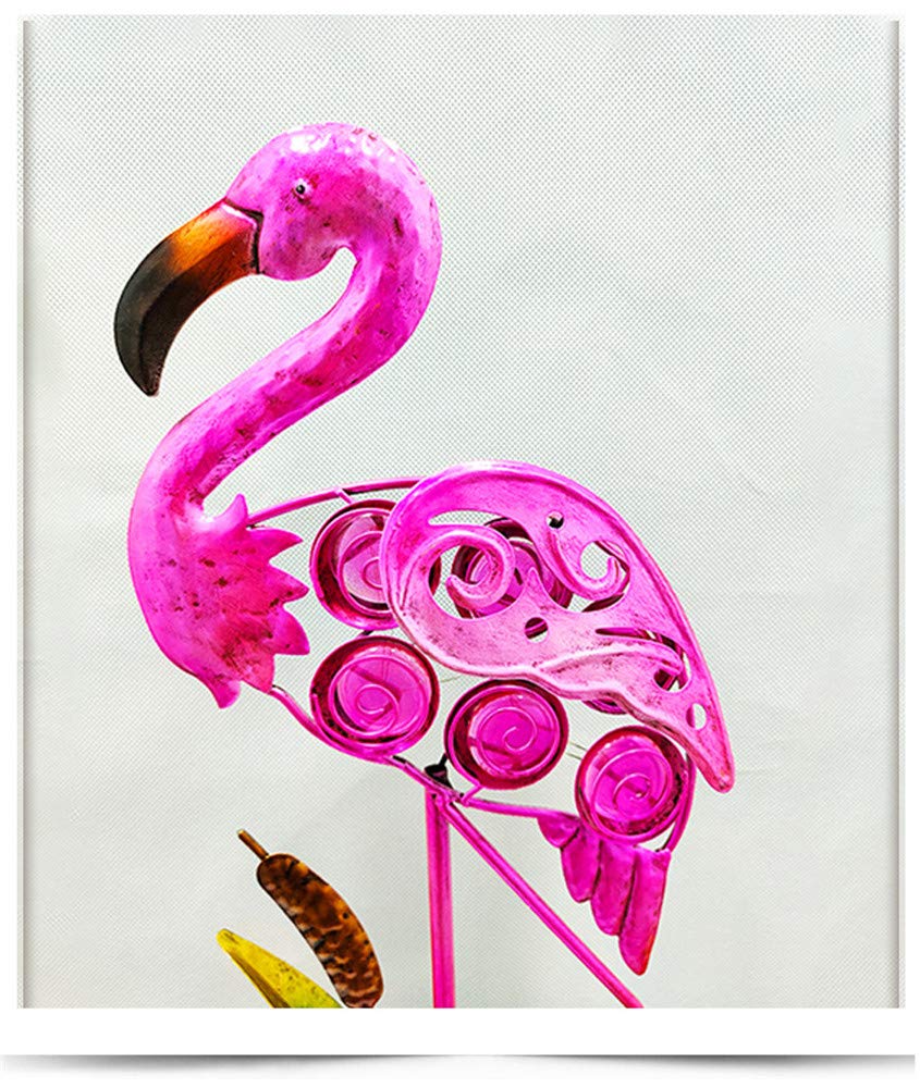 2 Pack Flamingo Solar Pathway Lights - Waterproof Outdoor Garden Stake Lights with Warm White LED for Lawn, Patio, Courtyard - Perfect for Landscape Lighting, Walkway Decoration, and Backyard Ambience