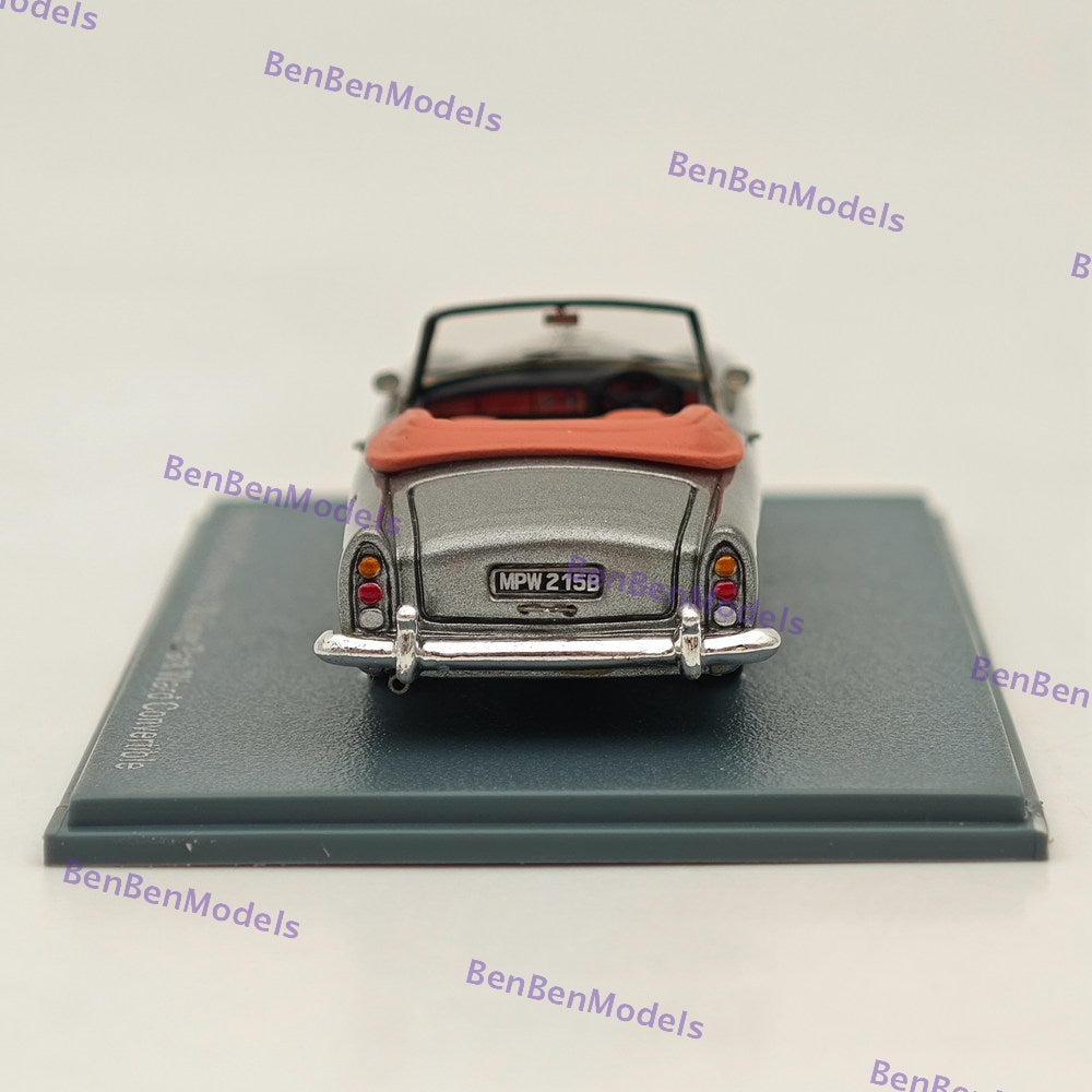 1/87 Scale NEO Bentley S3 Continental Mulliner Park Ward Convertible Gray Resin Diecast Model Car - Perfect for Collectors & Miniature Displays