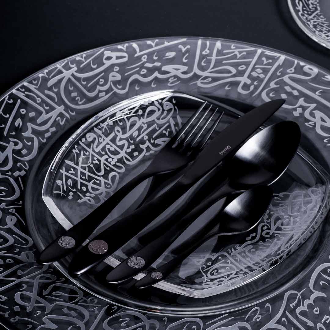 Dimlaj Kareem 24-Piece Luxury Stainless Steel Cutlery Set - Elegant Flatware for Fine Dining, Wedding Gifts & Home Entertaining