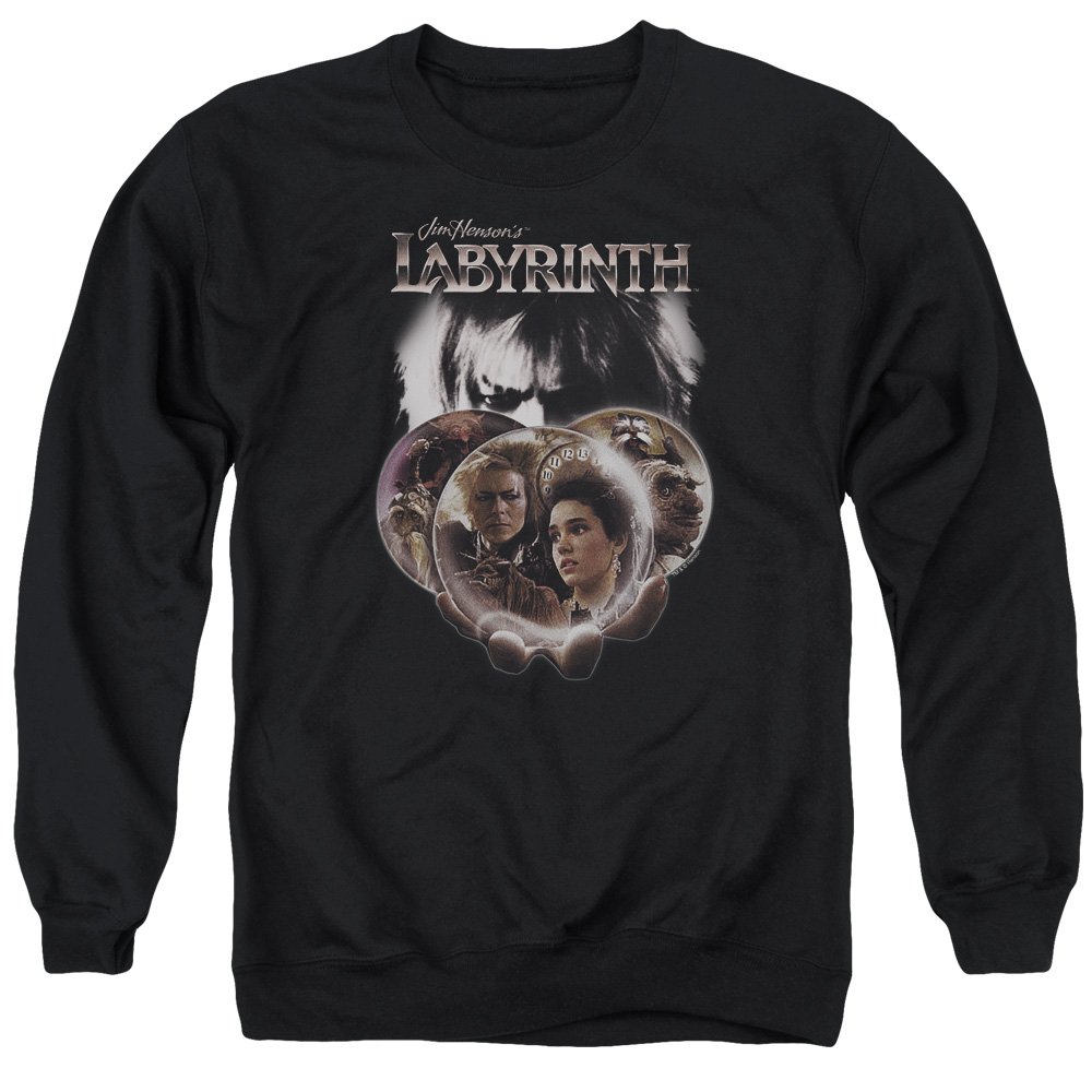 Labyrinth Globes Unisex Crewneck Sweatshirt for Men & Women - Trendy Streetwear for Casual Outfits, College Campuses & Weekend Hangouts