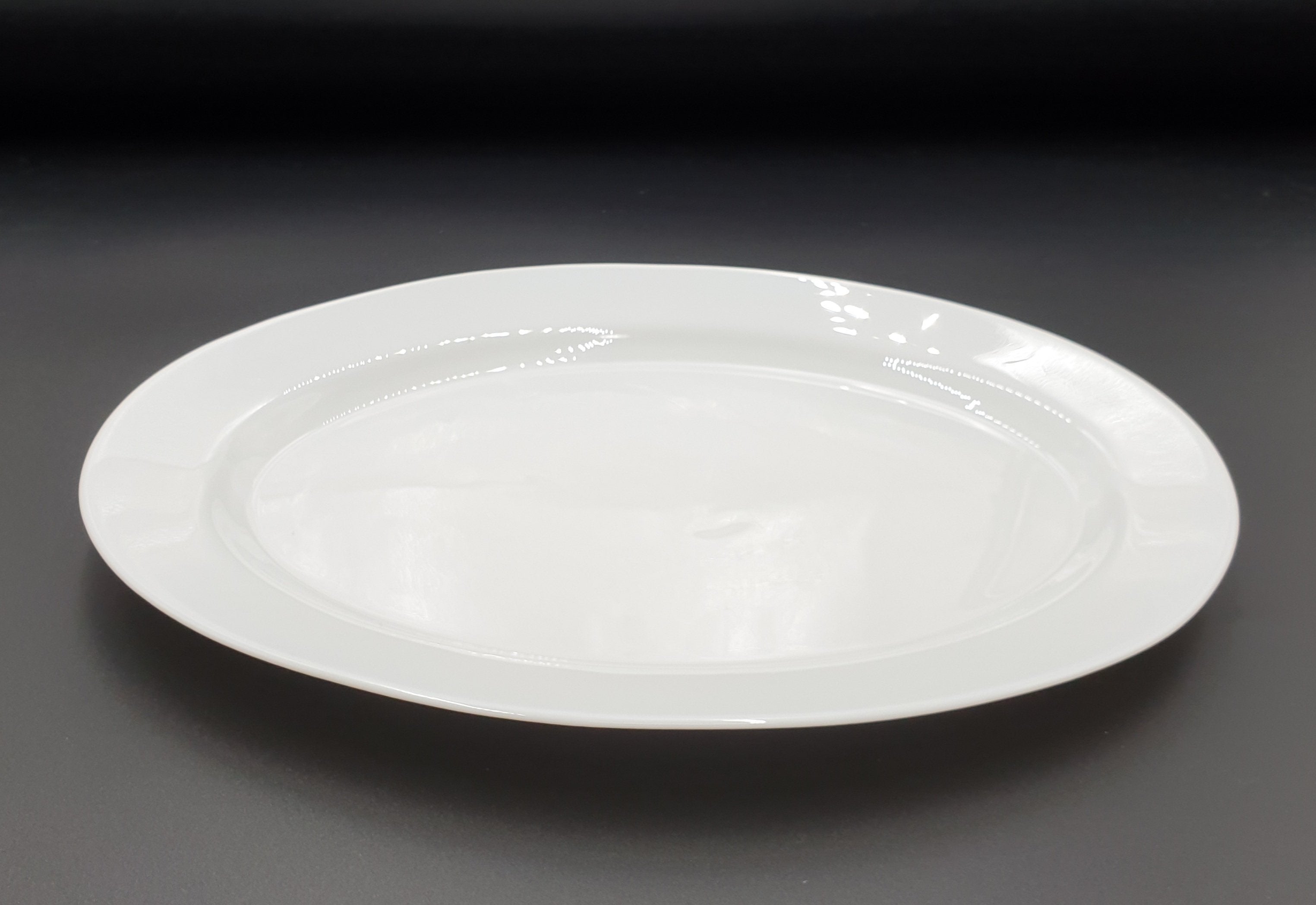 14x10.5 Inch White Opal Serving Platter - Elegant Party Tray for Appetizers, Desserts & Entertaining