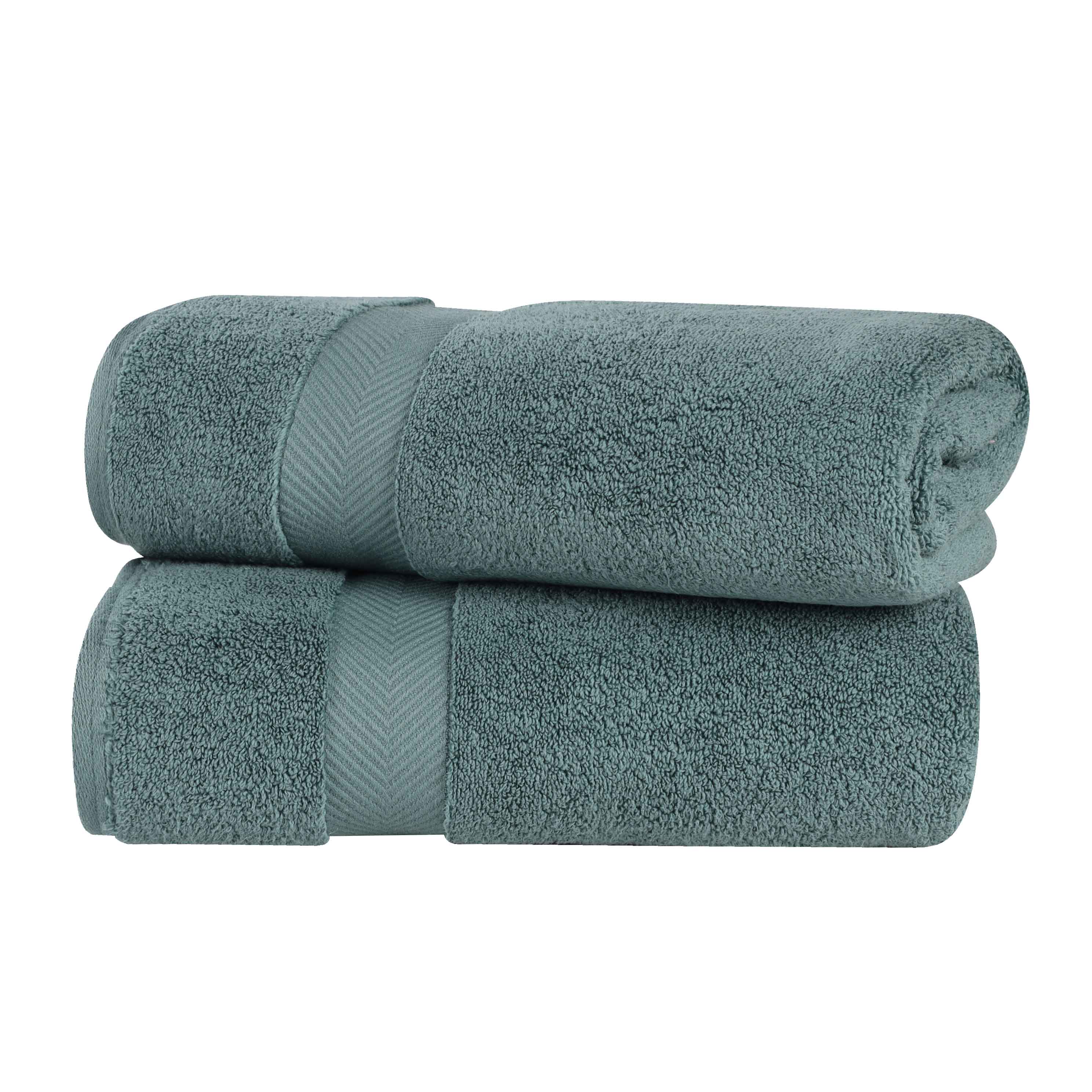Premium 100% Cotton Zero Twist 2-Piece Bath Sheet Towel Set - Ultra Soft & Absorbent for Spa, Bathroom & Luxury Home Use