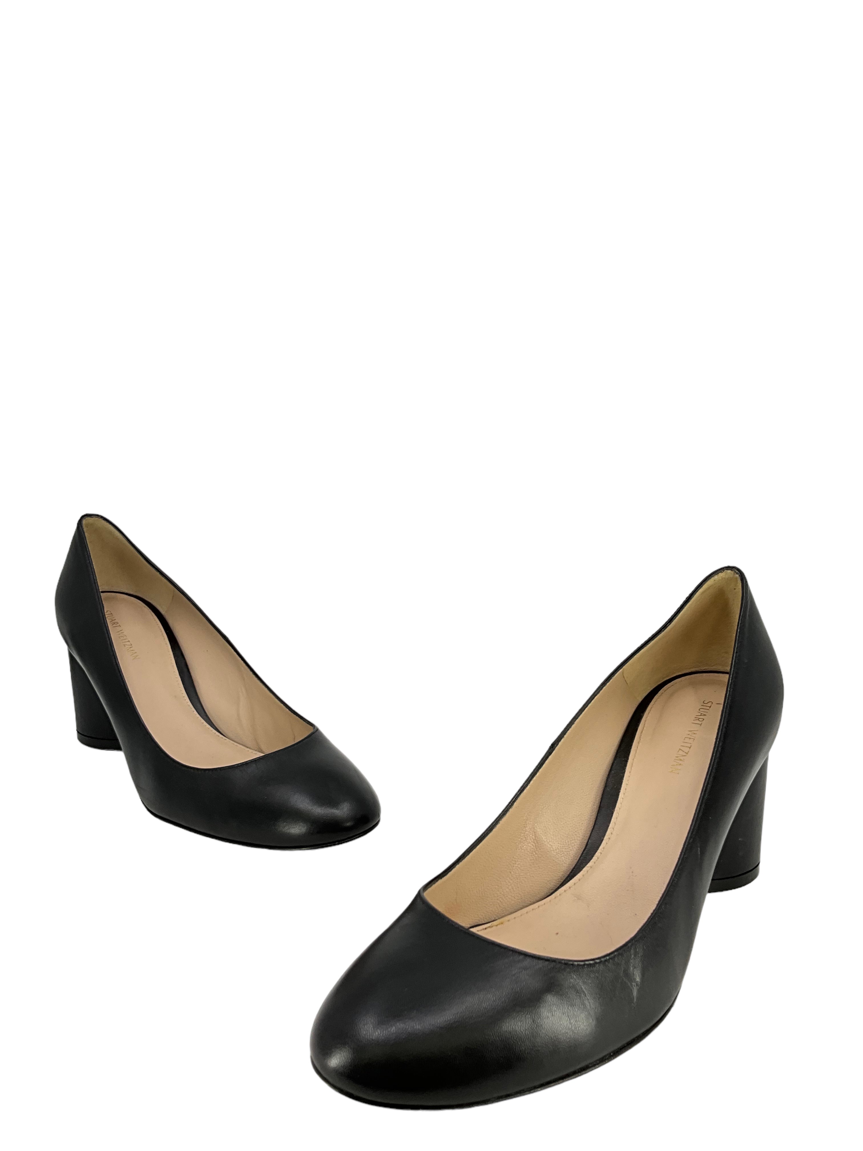 Stuart Weitzman Women's Genuine Leather Pumps - Size 8.5 US | Comfortable High Heel Dress Shoes for Work, Party & Wedding | Classic Pointed Toe Designer Shoes for Women