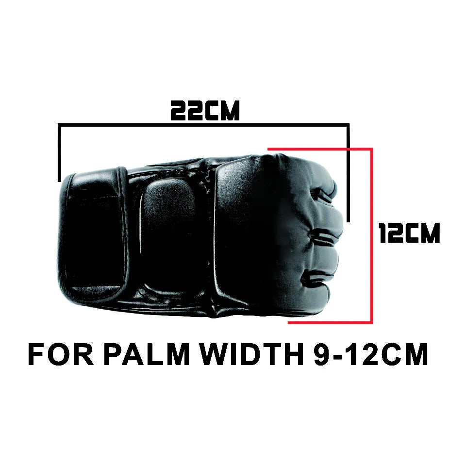 MMA Half Finger Gloves for Men - Black Tiger Muay Thai Boxing Pads for Sanda, Fight Training & Sparring | Durable & Comfortable for MMA, Kickboxing & Martial Arts
