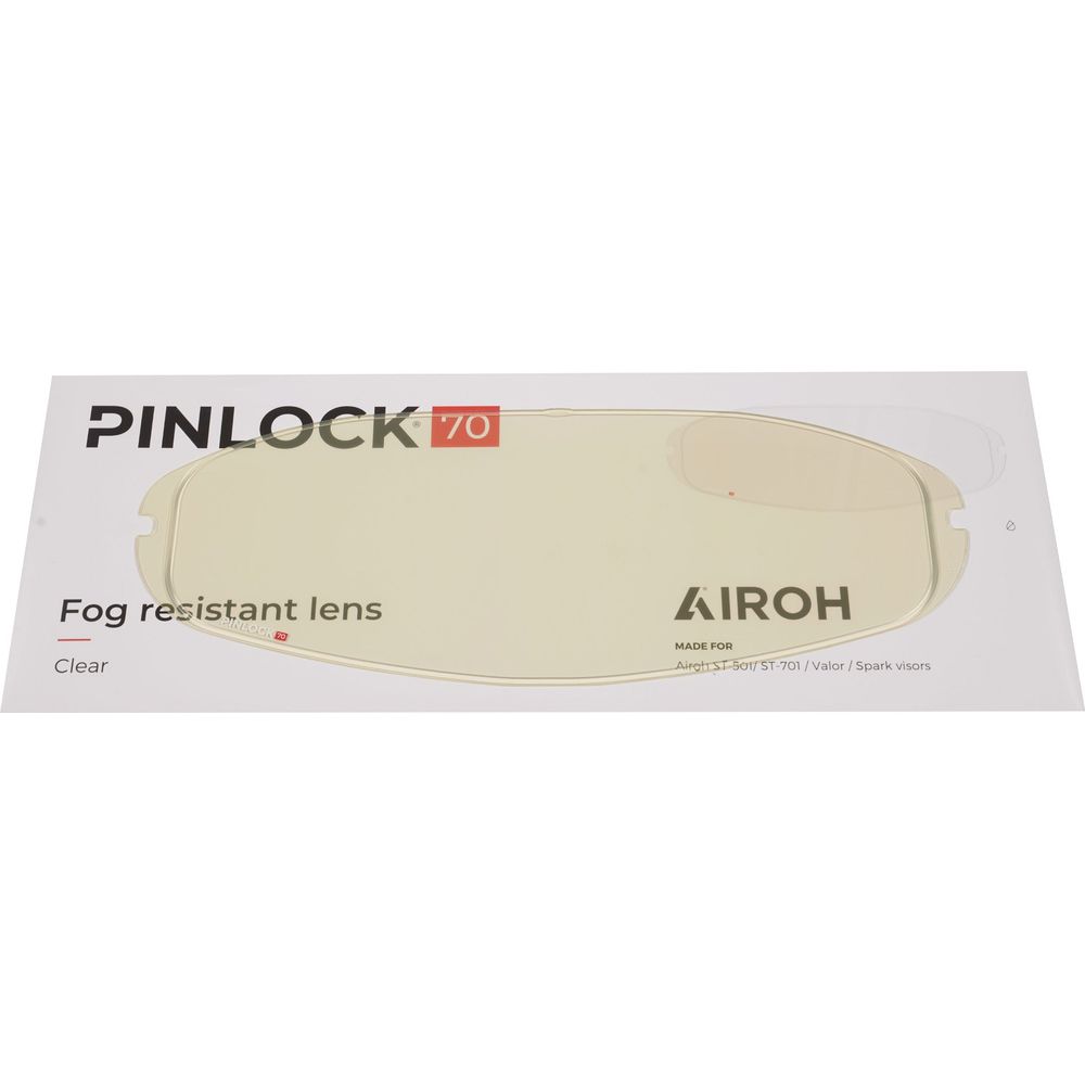Airoh Pinlock Original 70 Anti-Fog Lens for Airoh Valor & ST701 Helmets - Motorcycle Riding, Snowmobile & Winter Sports Protection