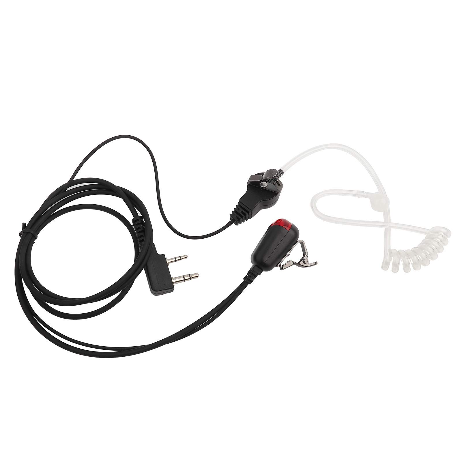 Universal 2Pin Acoustic Tube Earpiece for Two-Way Radio Walkie Talkie - Clear Communication for Security, Construction & Outdoor Activities
