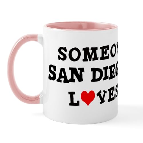 White/Pink Inside - Someone In San Diego Mug