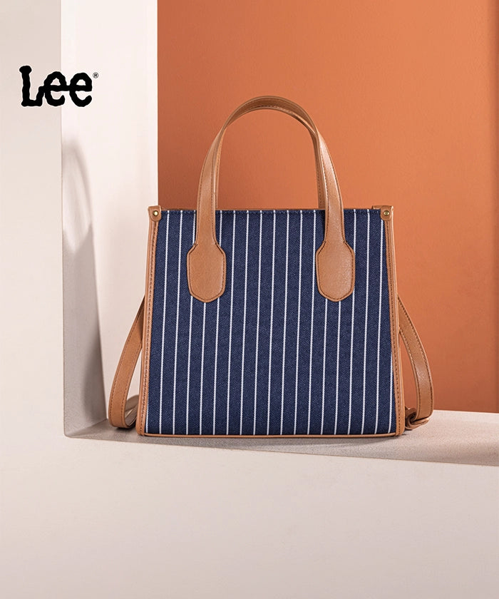 LEE Striped Canvas Tote Bag for Women - Durable & Stylish Large Shoulder Bag - Perfect for Shopping, Beach, Work & Travel Accessories