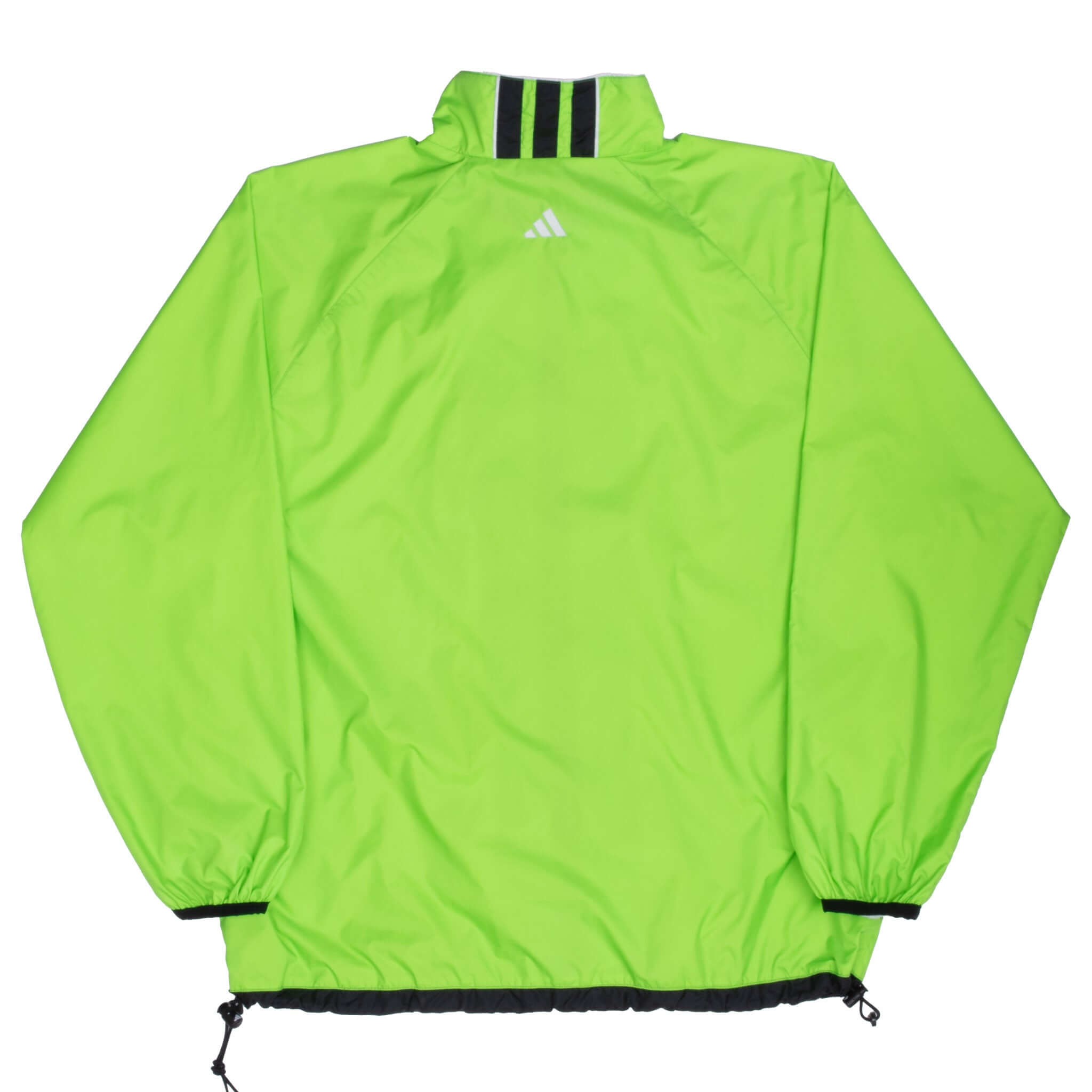 Vintage Adidas Neon Green Windbreaker Jacket 1990s Large - Retro 90s Running & Streetwear Style for Men & Women - Perfect for Jogging, Gym & Casual Outfits
