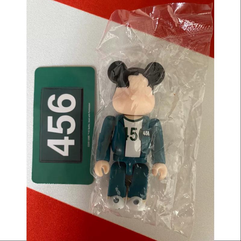 Bearbrick Series 44 Secret Squid Game Player 456 100% Collectible Figure - Limited Edition Art Toy for Display, Gift & Anime Fans Collection