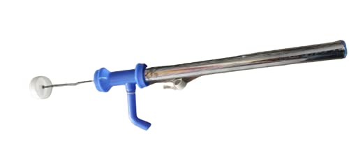 Stainless Steel Oil Pump Dispenser for Kitchen - Manual Hand Operated Olive Oil Dispenser with Drip-Free Spout (Blue) | Perfect for Cooking, Salad Dressing & Baking Needs