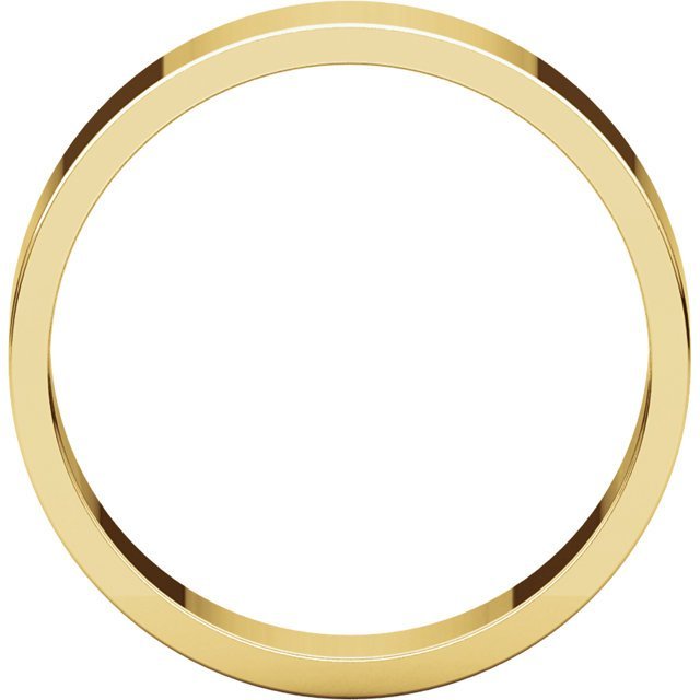 14K Gold 5mm Flat Wedding Band for Women - Elegant & Durable Ring for Bridal, Anniversary, or Everyday Wear