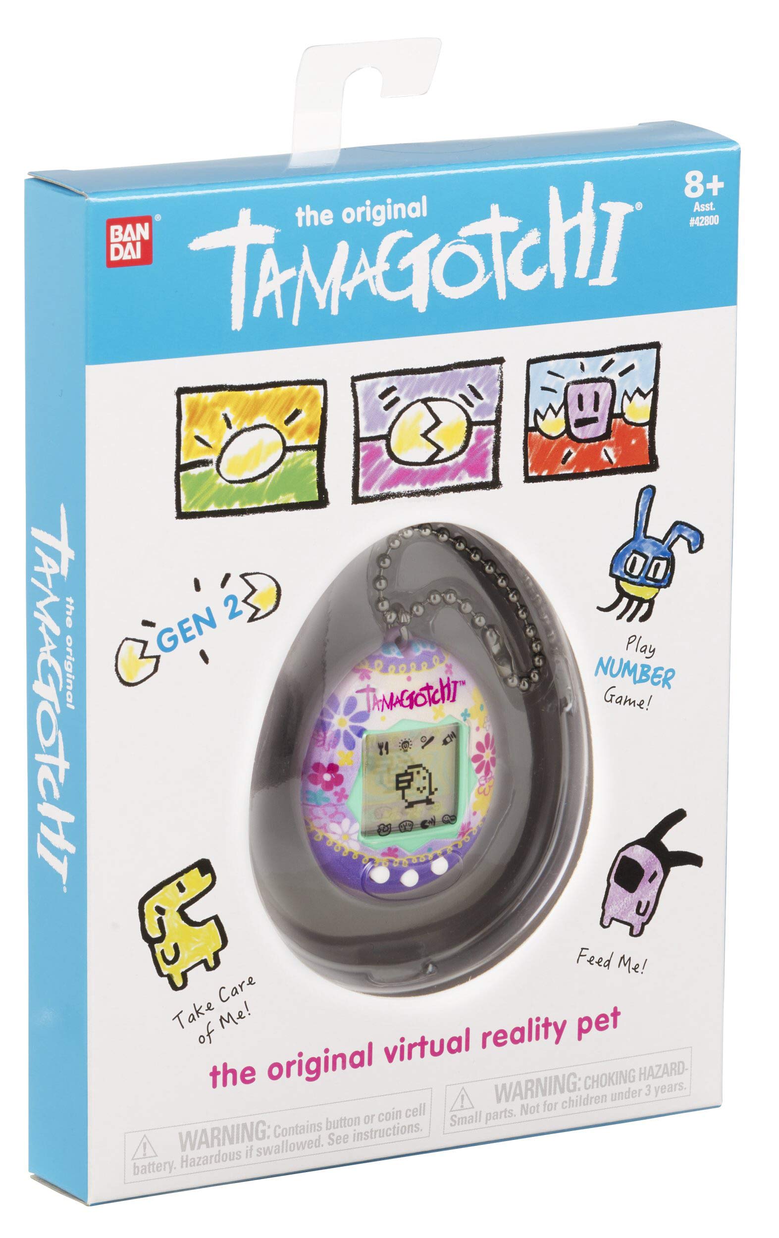 Original Tamagotchi Virtual Pet by Bandai America - Interactive Digital Toy for Kids & Adults - Perfect for Stress Relief, Nostalgic Fun & On-the-Go Entertainment