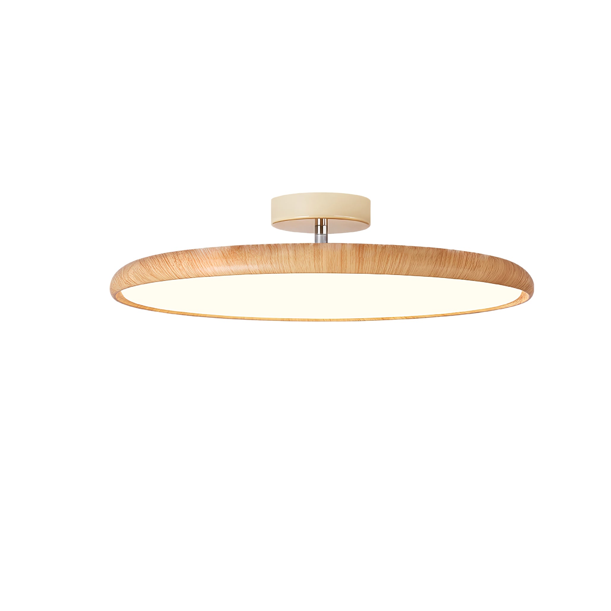 Lola Wood Grain Adjustable Ceiling Lamp - Modern Dimmable Hanging Light Fixture for Living Room, Bedroom & Dining Room