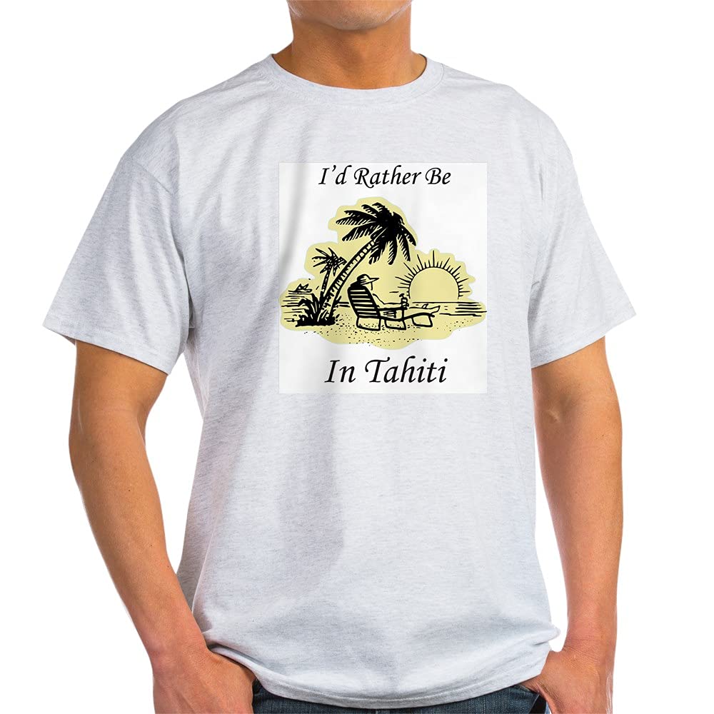 Tahiti T-Shirt - 100% Cotton Comfortable White Tee for Men & Women - Perfect for Casual Wear, Beach Outings & Travel