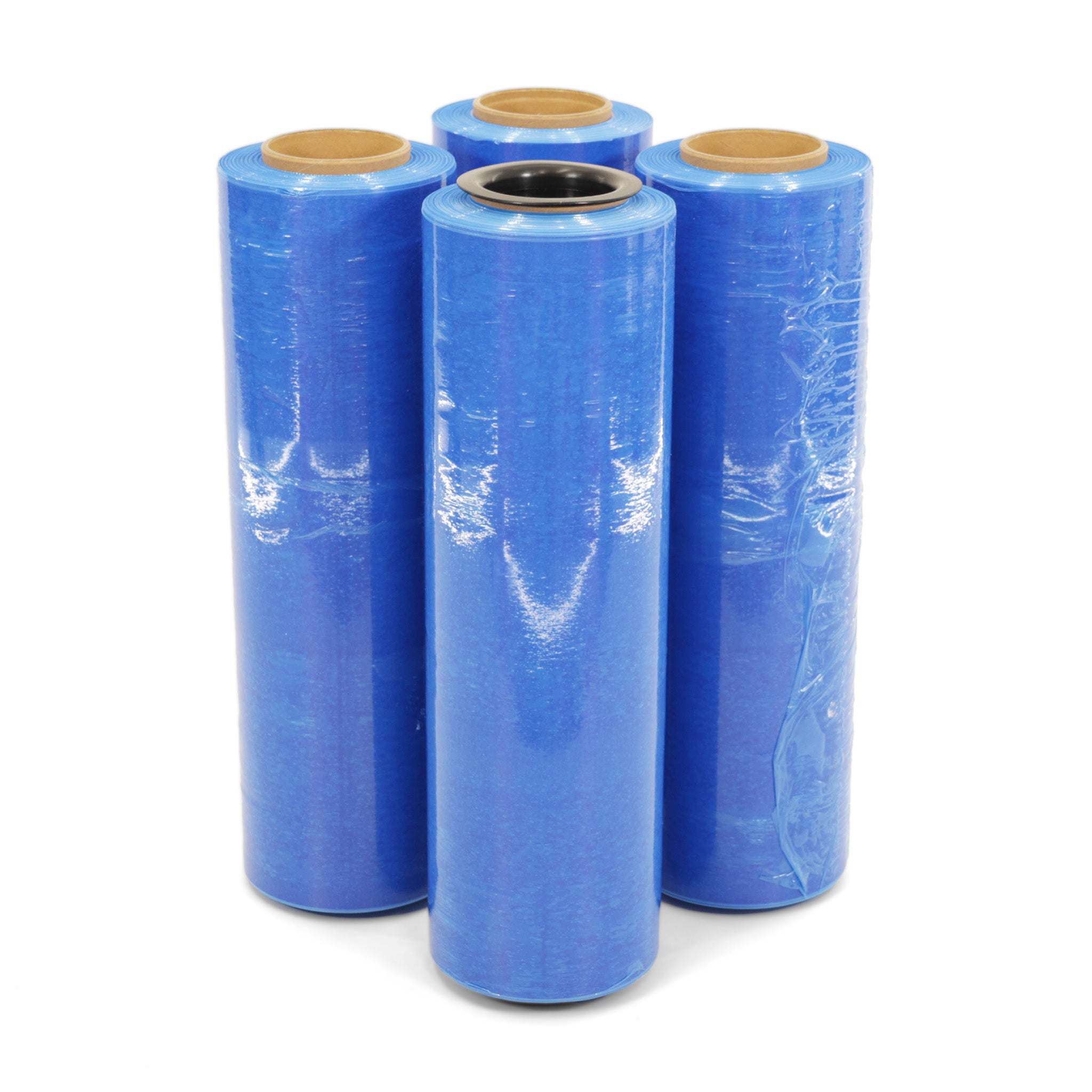 80 Gauge Blue Stretch Wrap Film - 1500 ft Roll (18