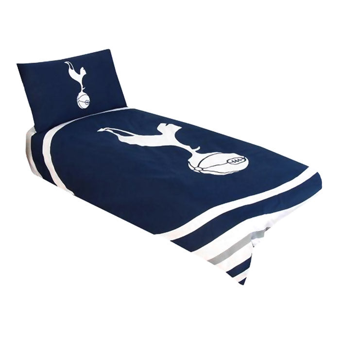 Tottenham Hotspur FC Soccer Team Logo Pulse Single Duvet Cover Set - Soft Bedding for Fans, Perfect for Home Decor & Football Themed Bedrooms
