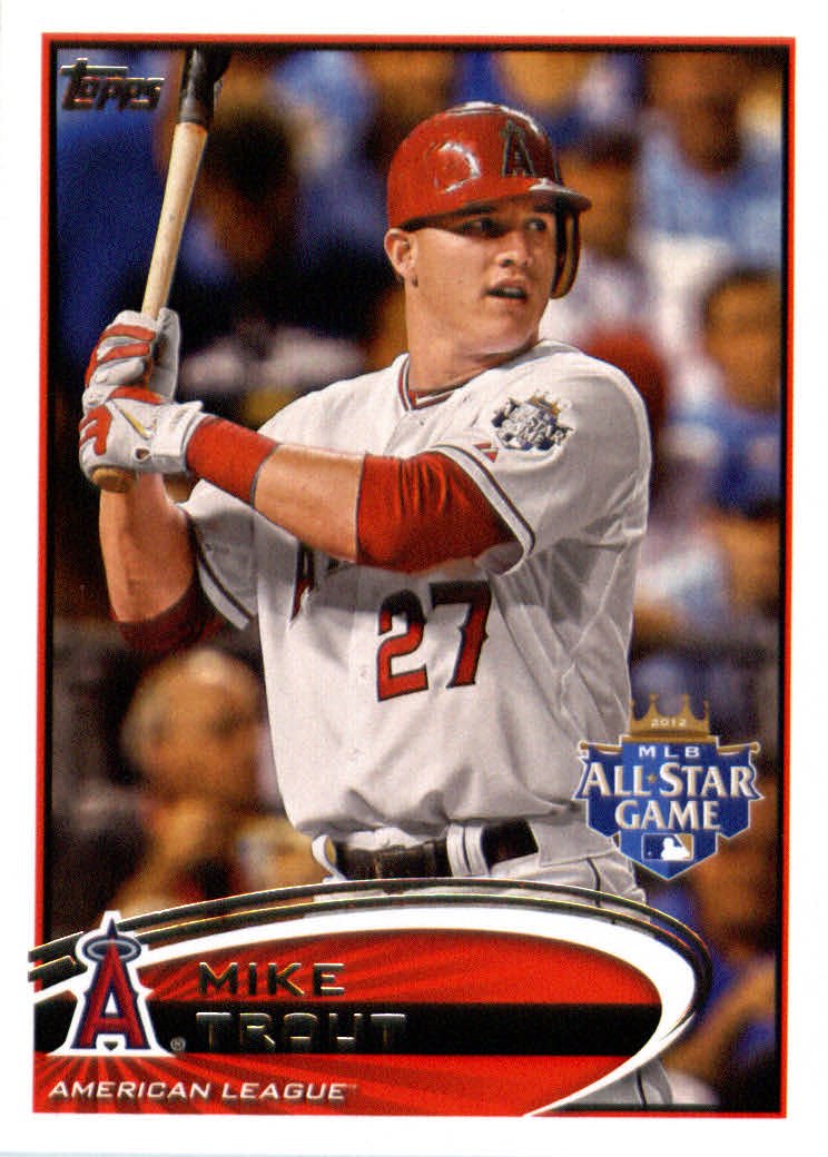 2012 Topps Update Series Baseball Card #US144 Mike Trout Rookie - Collectible Sports Memorabilia for Baseball Fans & Card Collectors - Perfect for Displays, Trading, and Investment