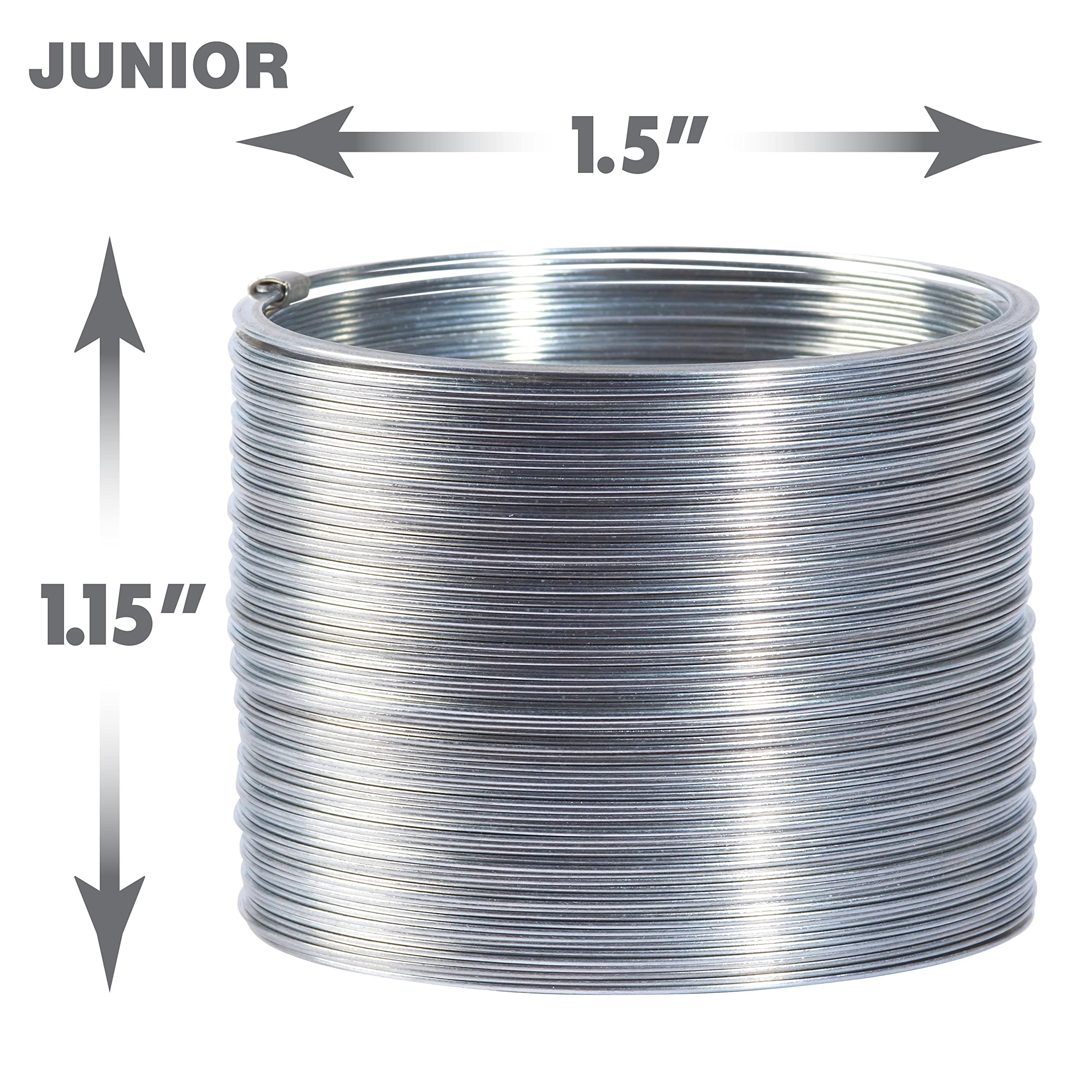 Original Slinky® Brand Fidget Toy Pack - 1 Giant, 1 Classic & 1 Junior Metal Spring Toys for Kids Ages 5+ | Stress Relief, STEM Learning & Fun Walking Spring Toys | Great for Classrooms, Playtime & Sensory Play (Amazon Exclusive by Just Play)