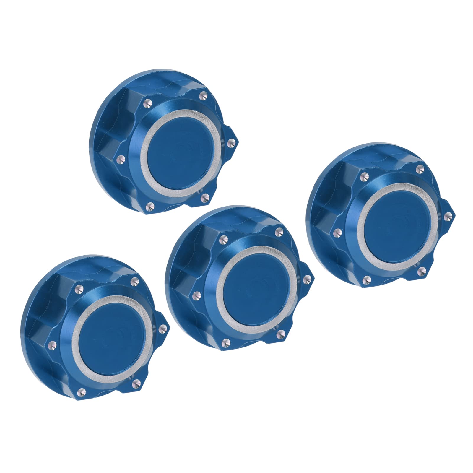 **Drfeify RC Wheel Nuts - 4 Pcs Aluminum Alloy Hex Lock Nuts for ARRMA 1:5 Kraton 8S RC Car - Anti-Skid, Dustproof, Durable (Blue) - Perfect for Off-Road Racing & High-Speed Performance**