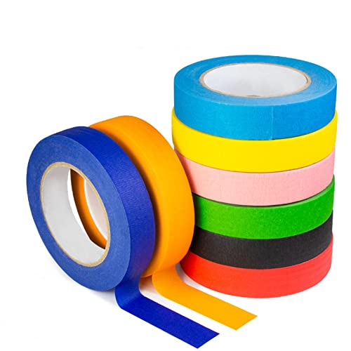 2 Rolls 50M Light Blue Masking Tape - 30mm Wide for DIY Painting, Home Decor, Crafts - Creates Sharp Lines & Prevents Paint Bleed - Perfect for Walls, Furniture, Canvas & Art Projects