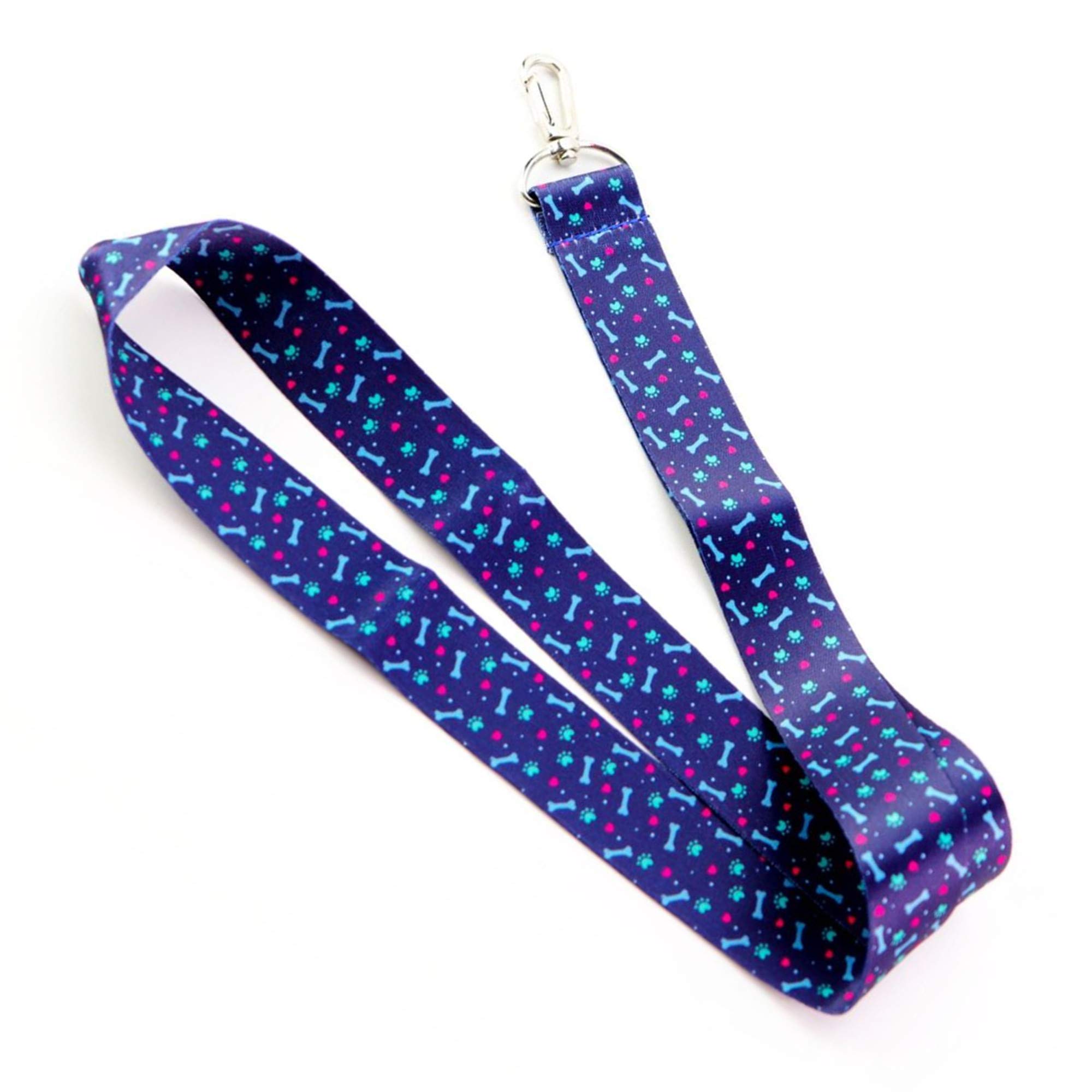 Cute Dog Bone Keychain Lanyard - ID Badge Holder for Dog Lovers - Office & Pet Accessories