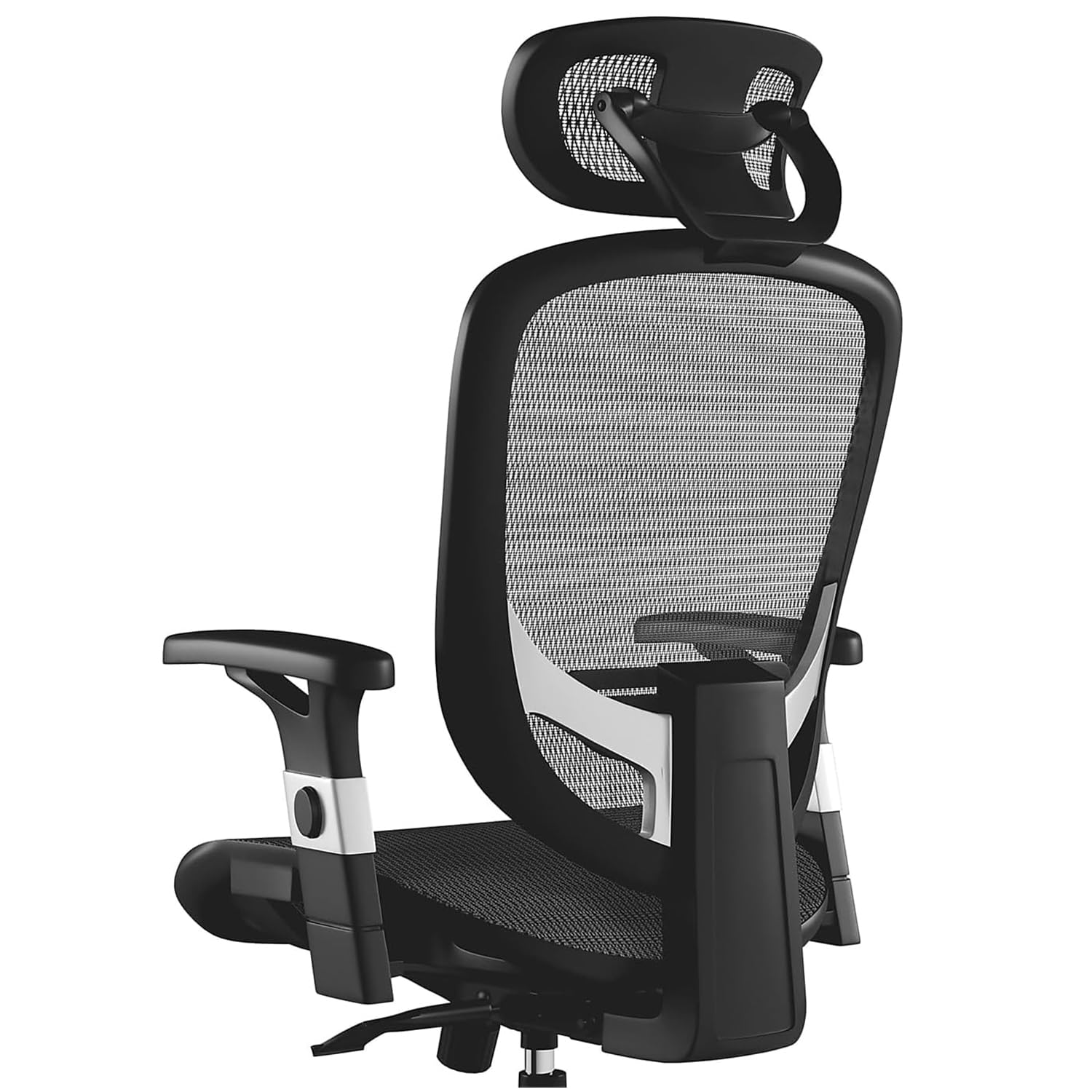 Staples Hyken Ergonomic Swivel Task Chair - Adjustable Office Chair with Breathable Mesh Back & Lumbar Support - Black - Ideal for Home Office, Gaming & Workspace Comfort