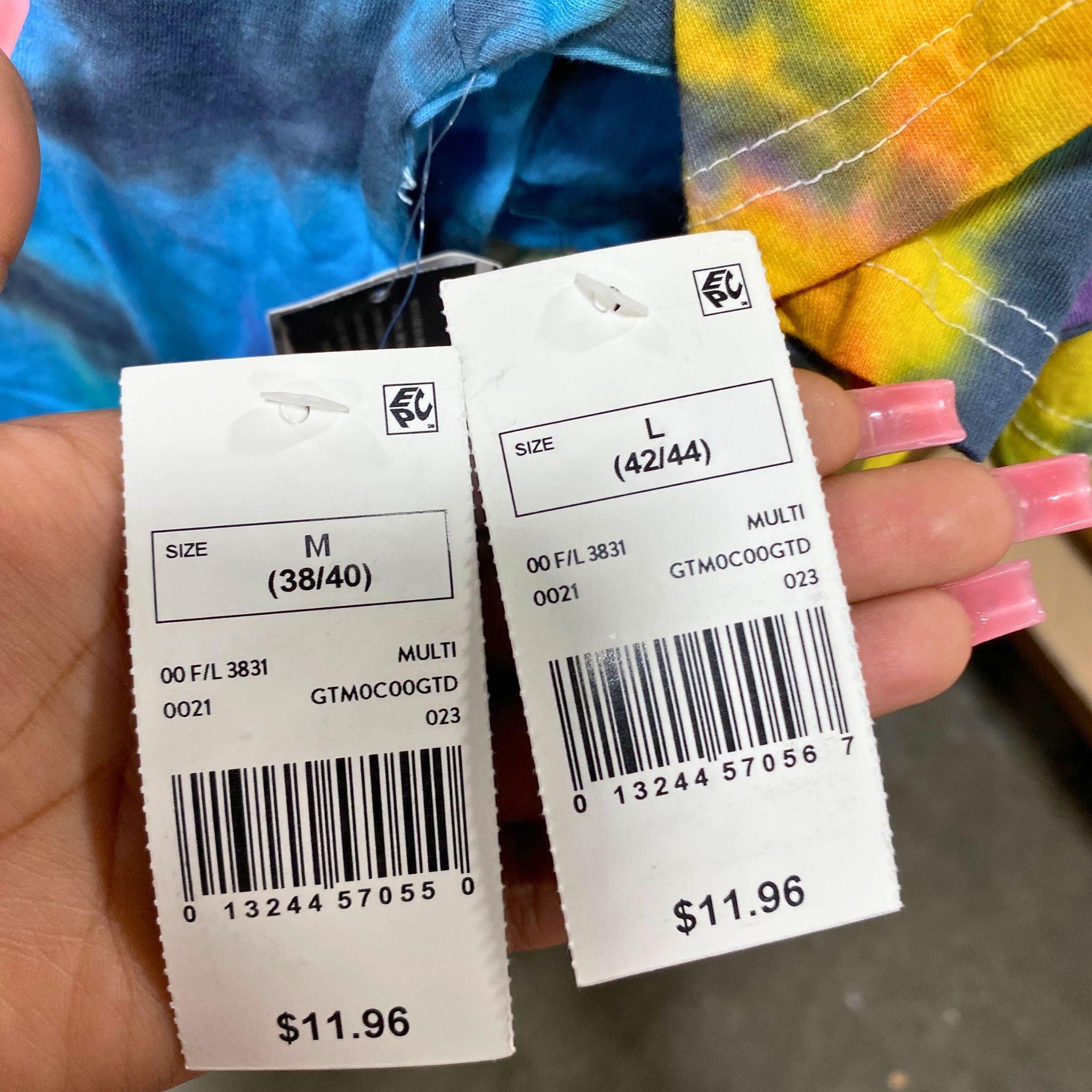 Vibrant Tie Dye T-Shirts Bulk Pack - 100 Pcs Assorted Sizes (Dragon Ball Z & Grateful Dead Designs) - Perfect for Festivals, Concerts, and Themed Parties