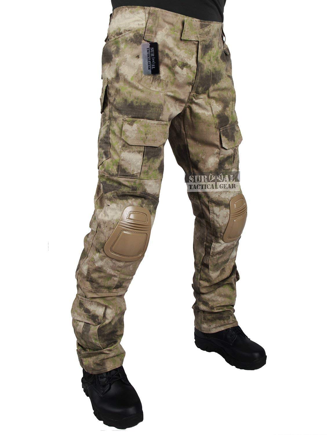 Tactical Pants with Knee Pads - Military BDU Combat Trousers for Airsoft, Hunting & Outdoor Activities | Durable Army Camo Pants for Tactical Training & Adventure Sports