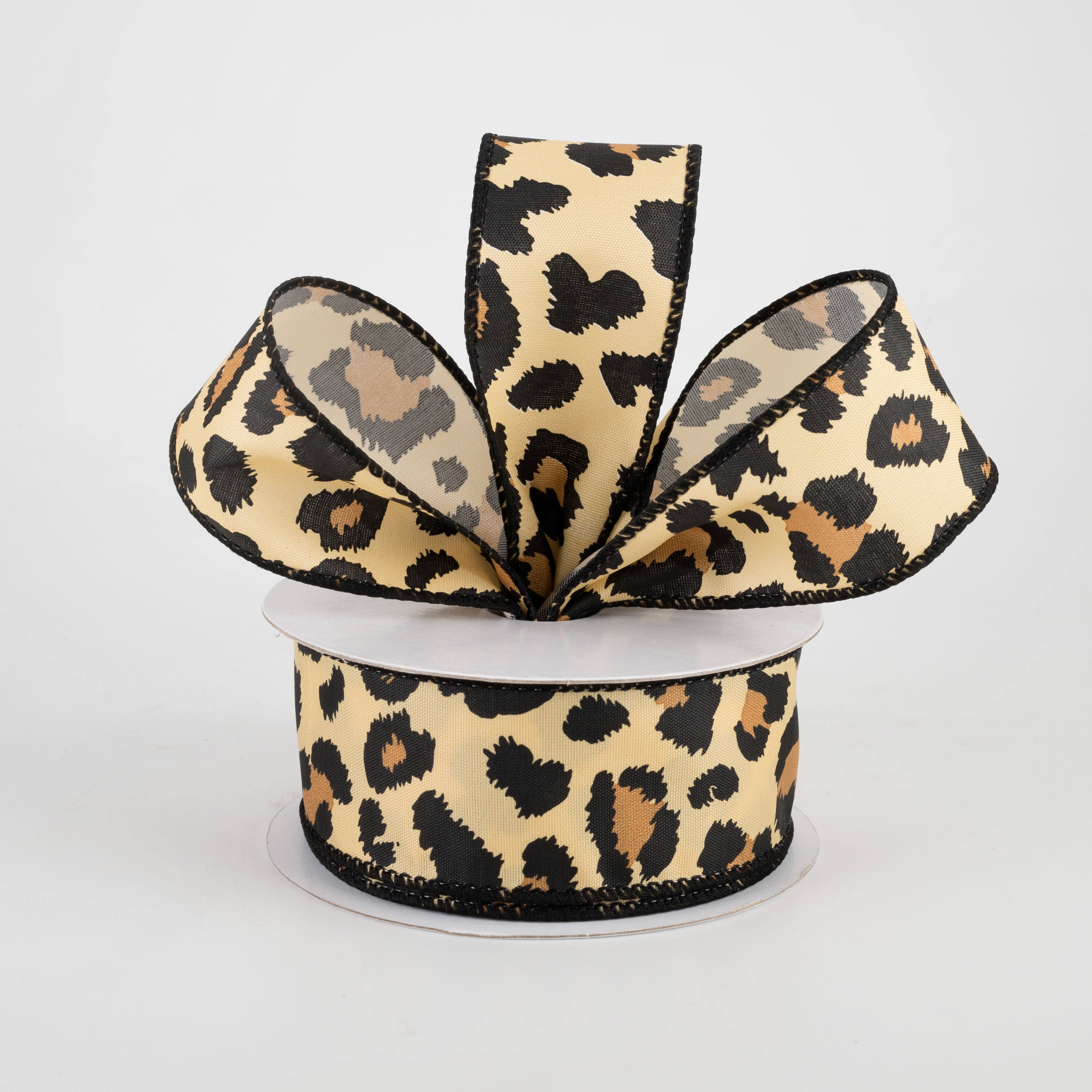 1.5 Inch Bold Satin Cheetah Print Ribbon - 10 Yards Roll for Gift Wrapping, Hair Bows, Crafts & DIY Decorations
