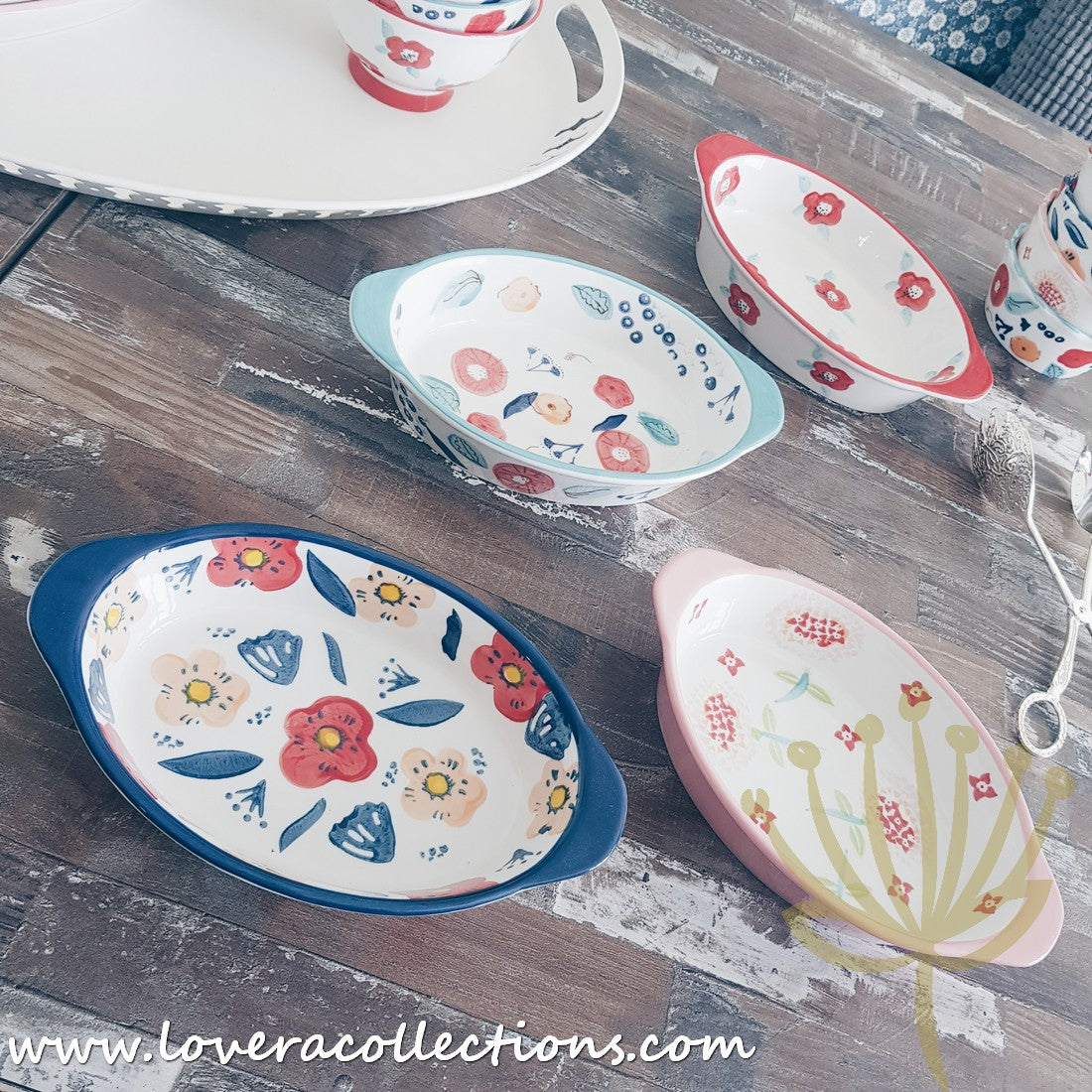 Handmade Pink Blossom Oval Ceramic Baking Dish - 12 Inch Porcelain Casserole Pan for Oven, Microwave & Dishwasher | Perfect for Casseroles, Lasagna, Desserts & Holiday Baking